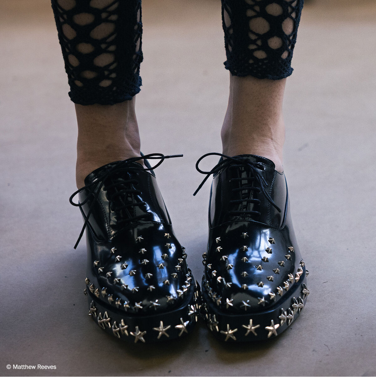 Jimmy Choo noir kei ninomiya Star Shoe | Black Polished Calf