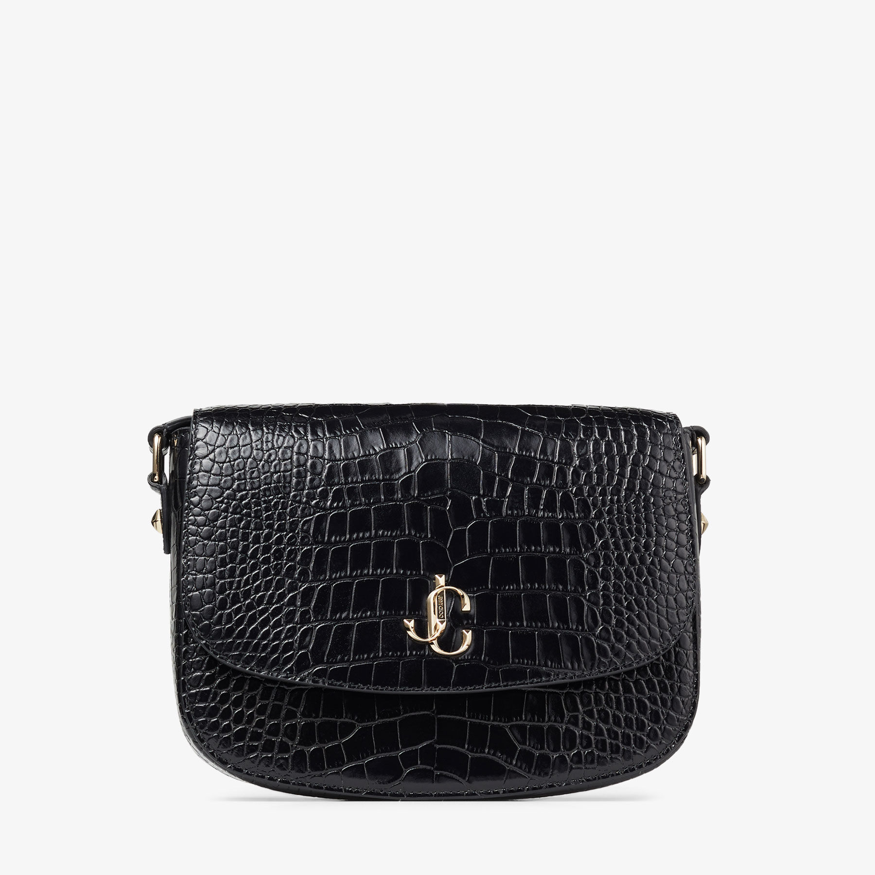 【在庫処分】 JC SATCHEL Bag Satchel Leather Croc-Embossed Black | M バッグ