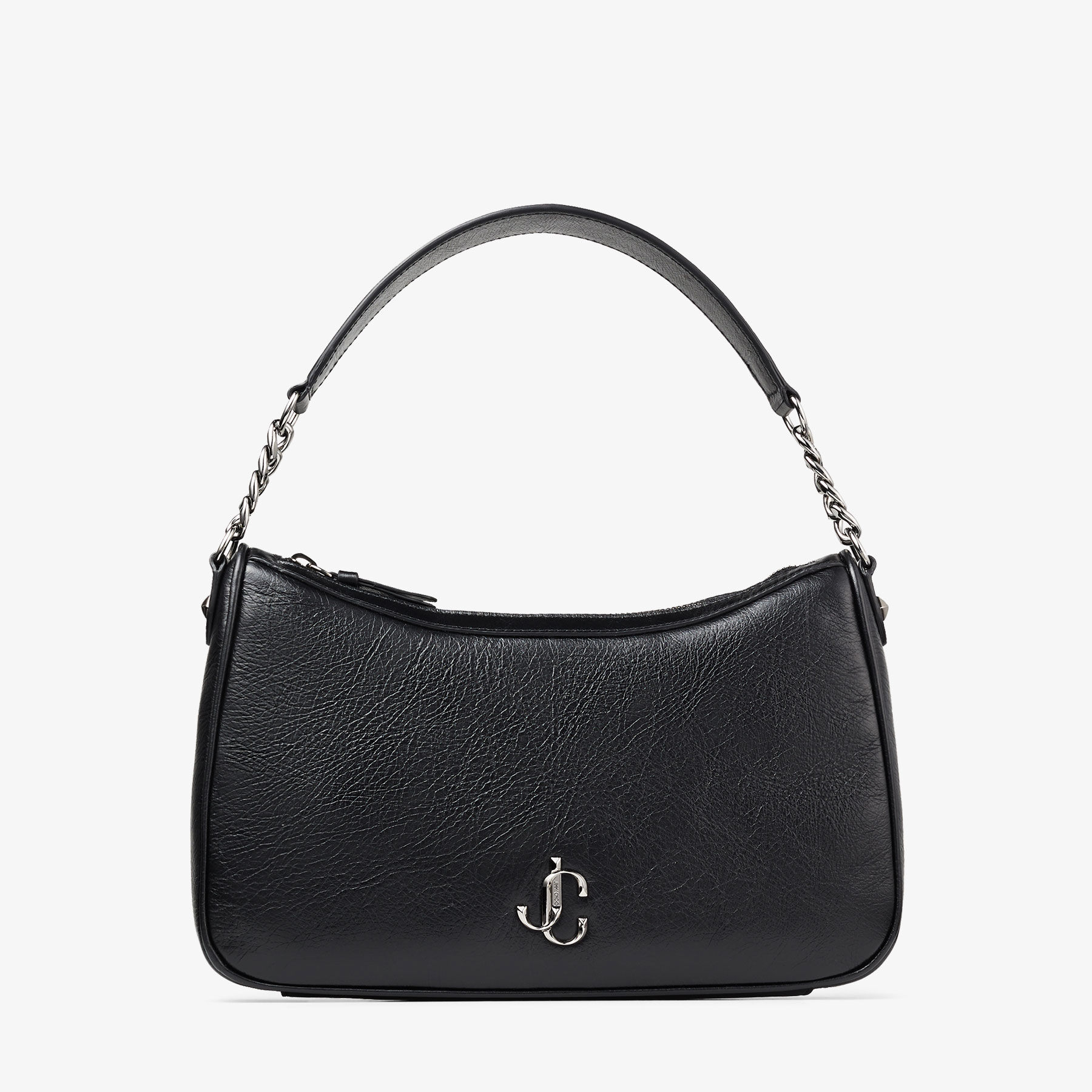 即発 ● Jimmy Choo トートバッグ SOFT HOBO VINTAGE LEATHER 黒 即発 ○ Jimmy Choo トートバッグ SOFT HOBO VINTAGE LEATHER 黒