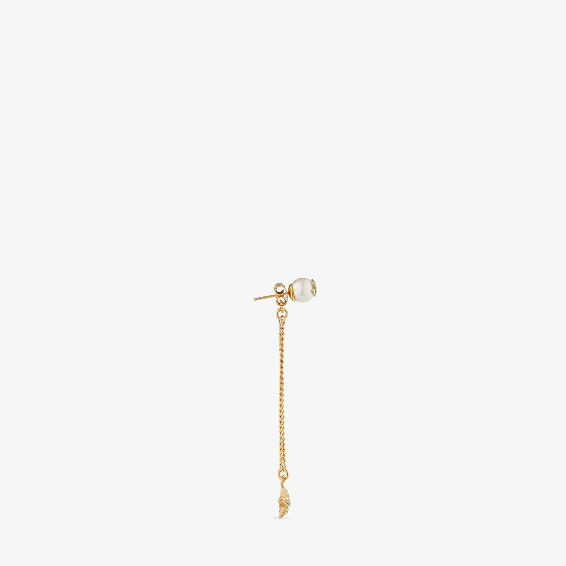 Gold-Finish Metal Crystal Star Drop Earrings | JC Star Drop