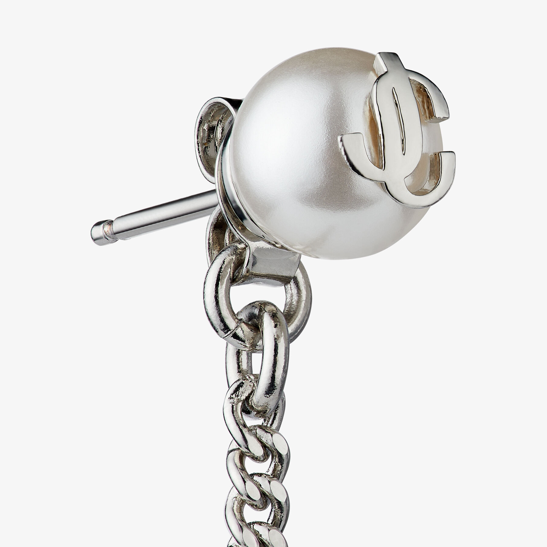 【Jimmy Choo】JC Star Drop Earrings Silver-Finish Metal Crystal Star Drop Earrings | JC Star