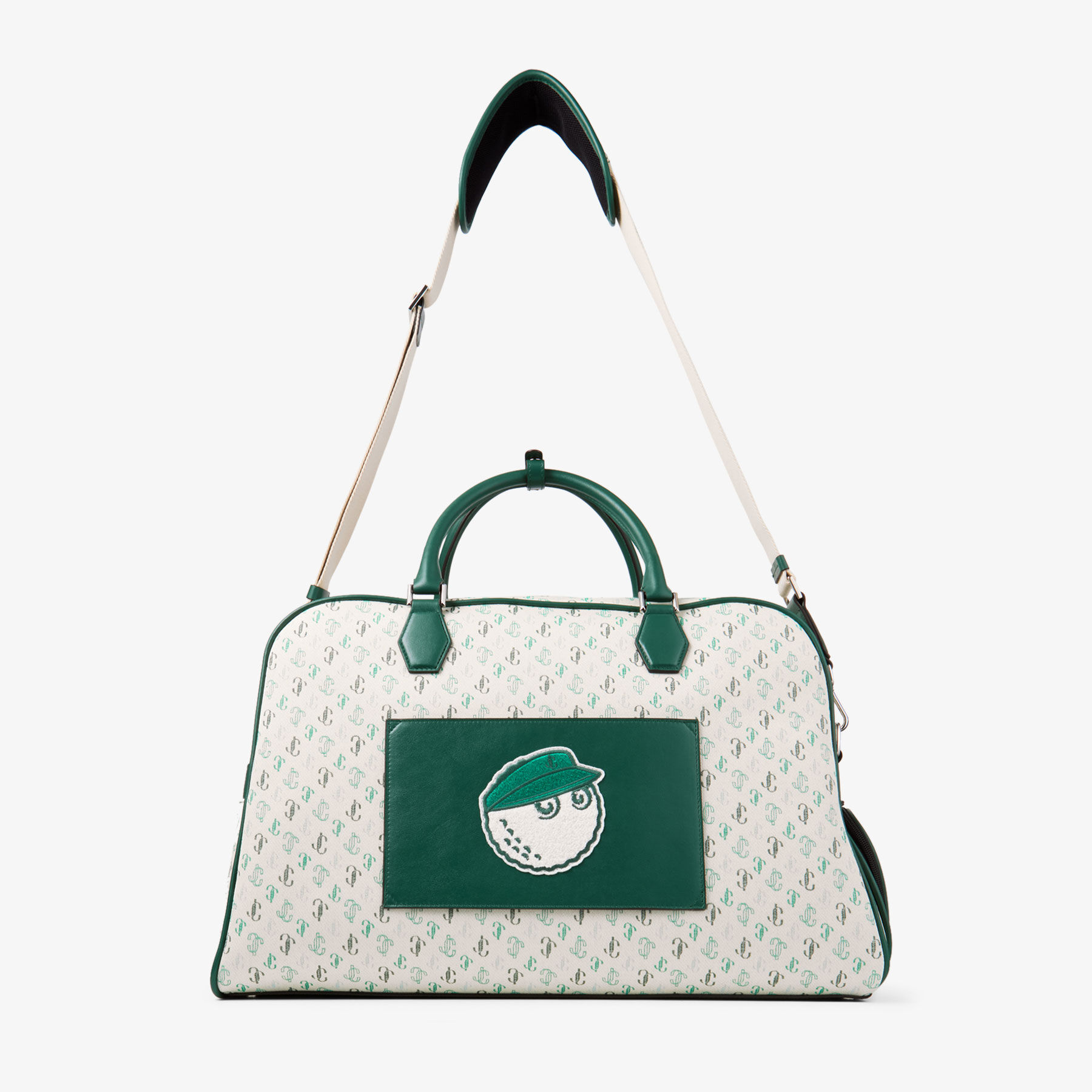 Jimmy Choo/ Malbon Dufffle Bag |Monogram Embroidered Canvas