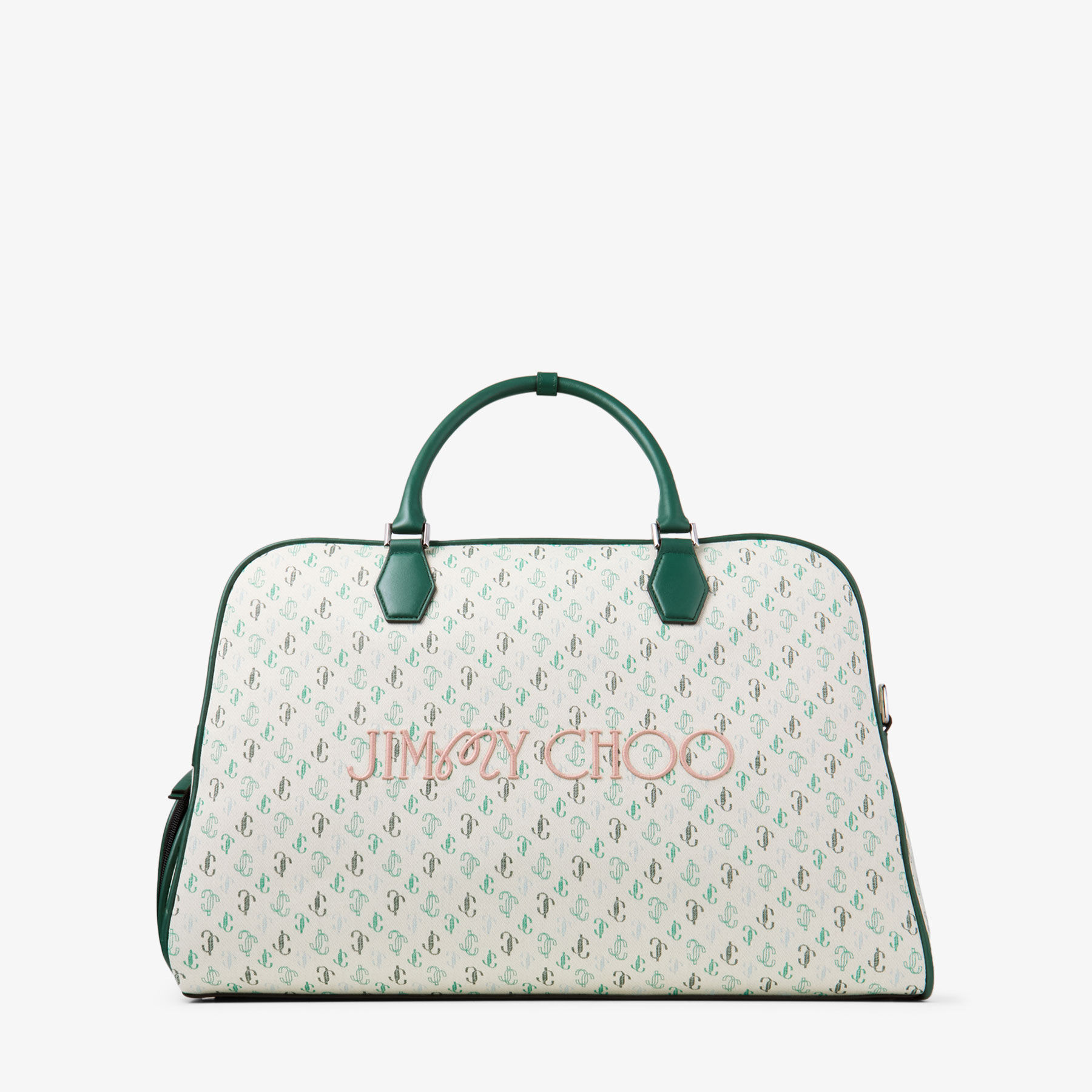 Jimmy Choo/ Malbon Dufffle Bag |Monogram Embroidered Canvas