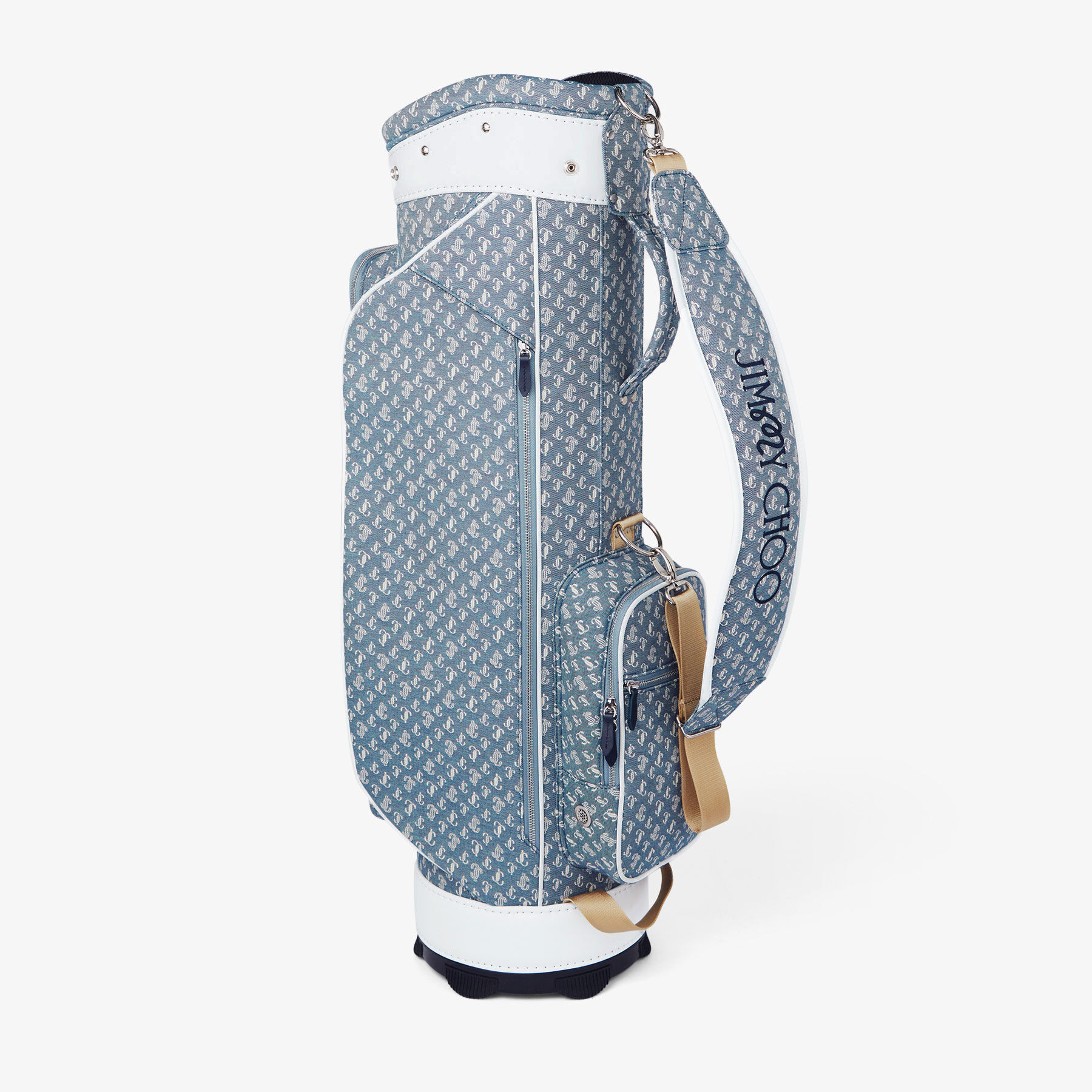 Jimmy Choo / Malbon Golf Bag | Denim Monogram Golf Bag