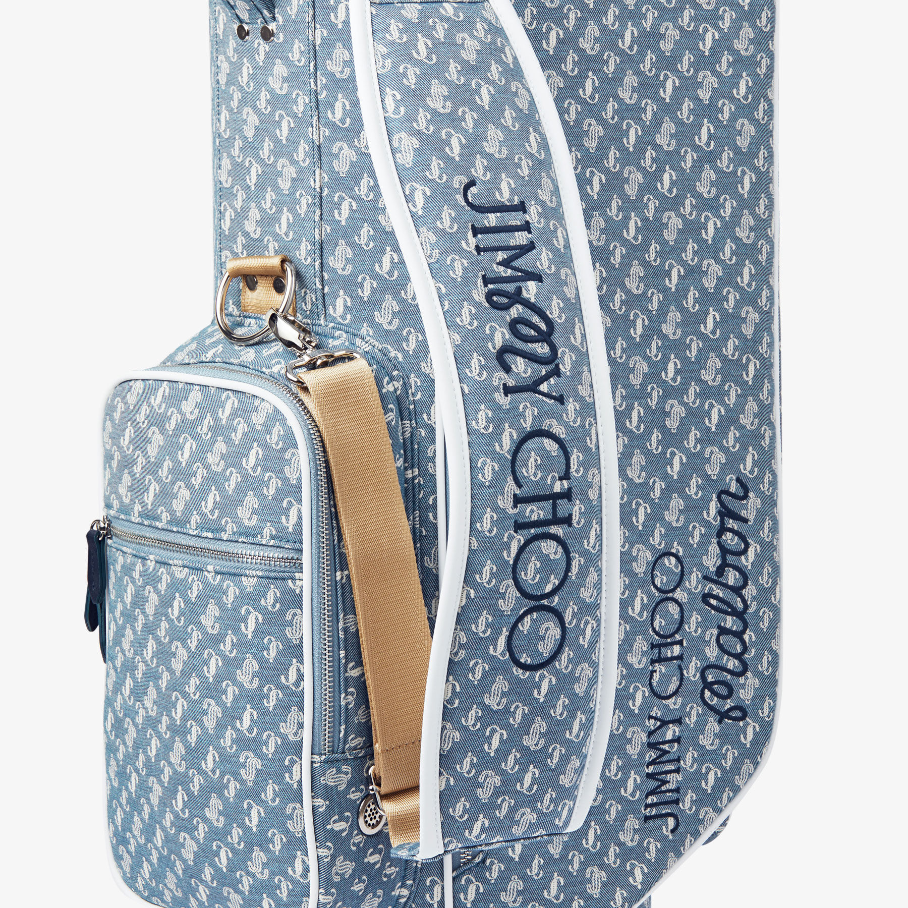 【MALBON GOLF】 JIMMY CHOO/MALBON Dufffle Bag /追跡付 Jimmy Choo/ Malbon Dufffle Bag |Monogram Embroidered Canvas