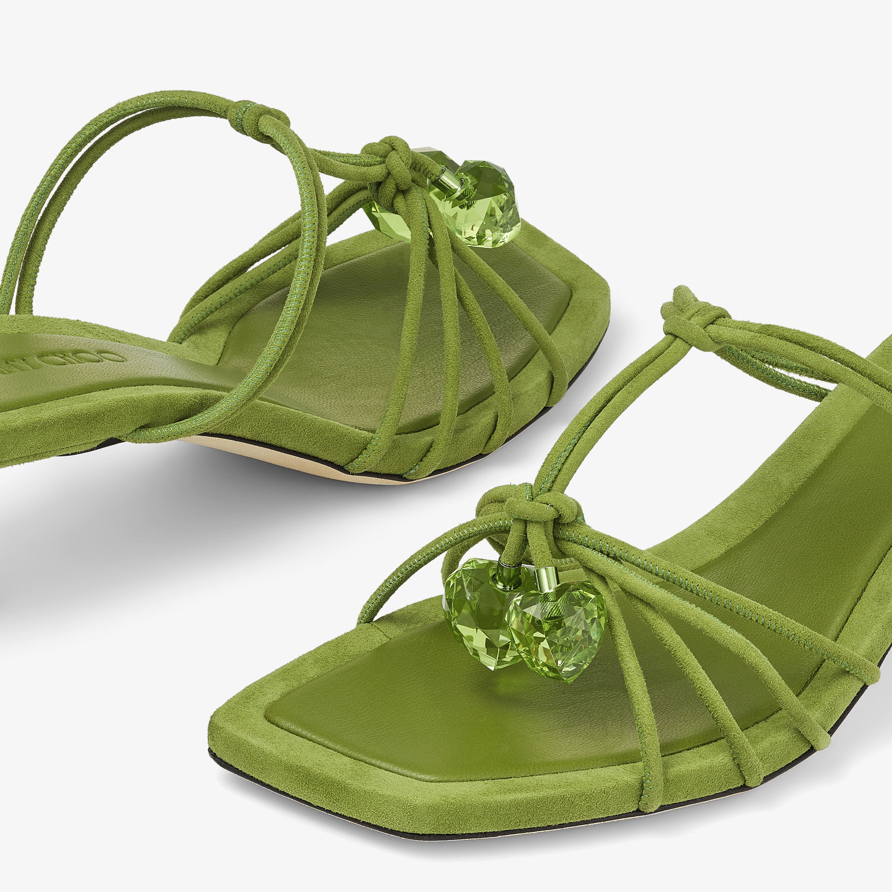 【JIMMY CHOO】Jemma Mule 50 ミュール Jemma Mule 50 | Tanzanite Nappa Leather Sandals | JIMMY CHOO