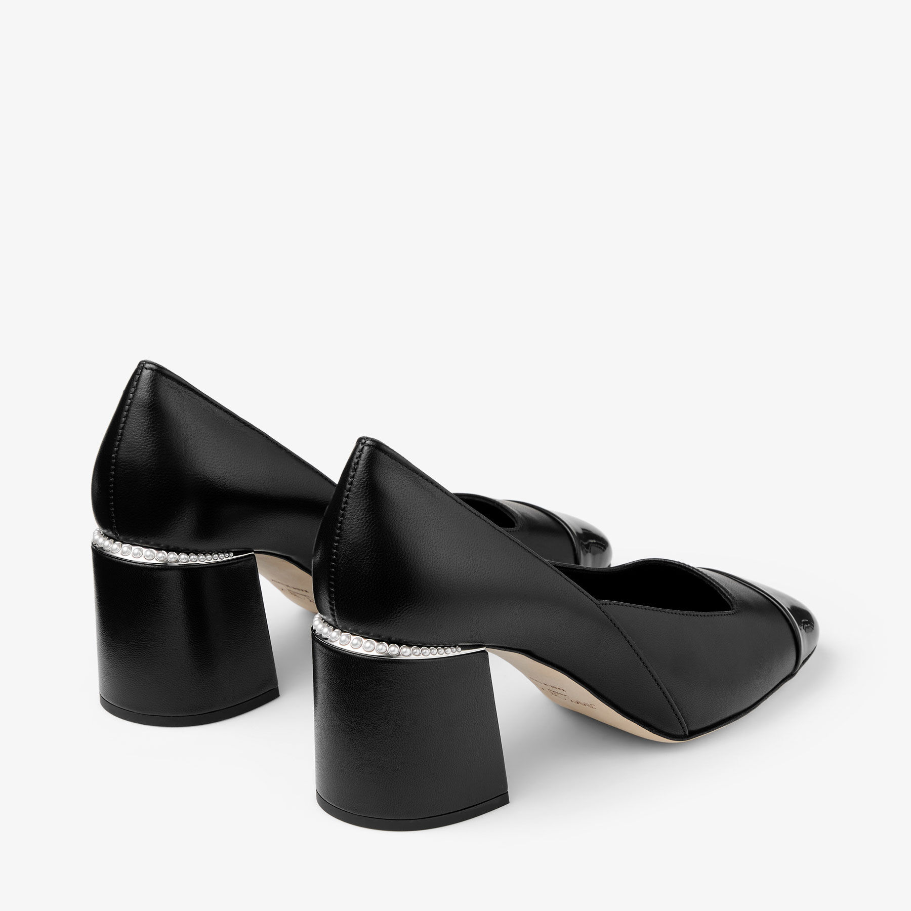 Jenson 65 | Black Patent and Nappa Leather Pumps | JIMMY CHOO