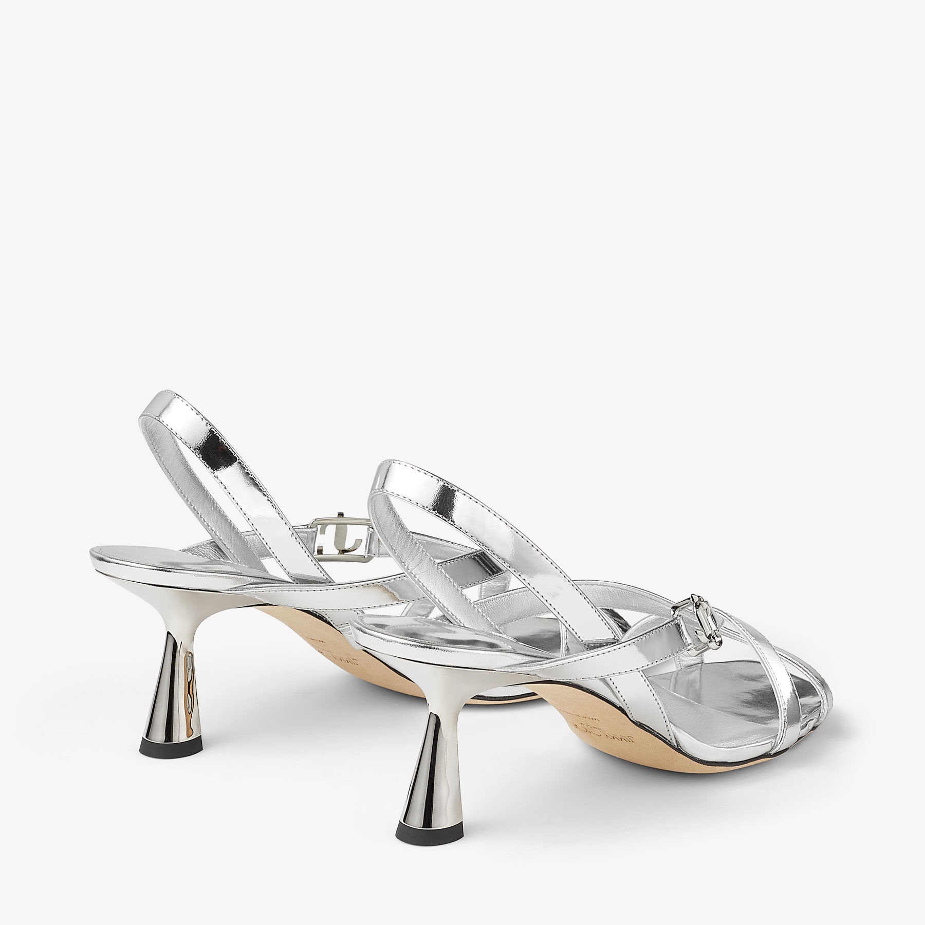 【JIMMY CHOO】Jess 65 リキッド メタル レザーサンダル JIMMY CHOO】Jess 65 リキッド メタル レザーサンダル (Jimmy
