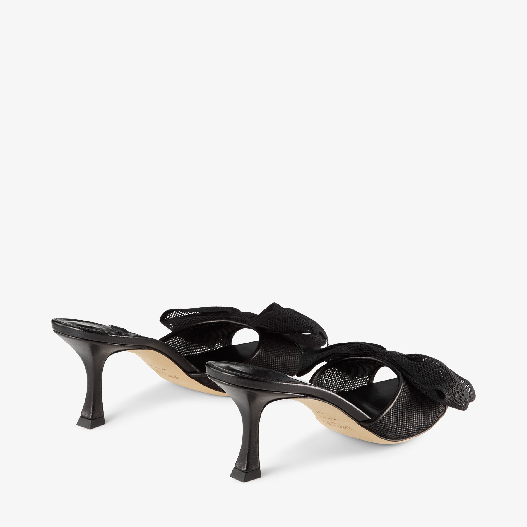 【大人気 おしゃれ】サンダルズ ジュディ 70 Jodi 70 | Black Mesh Sandals | JIMMY CHOO