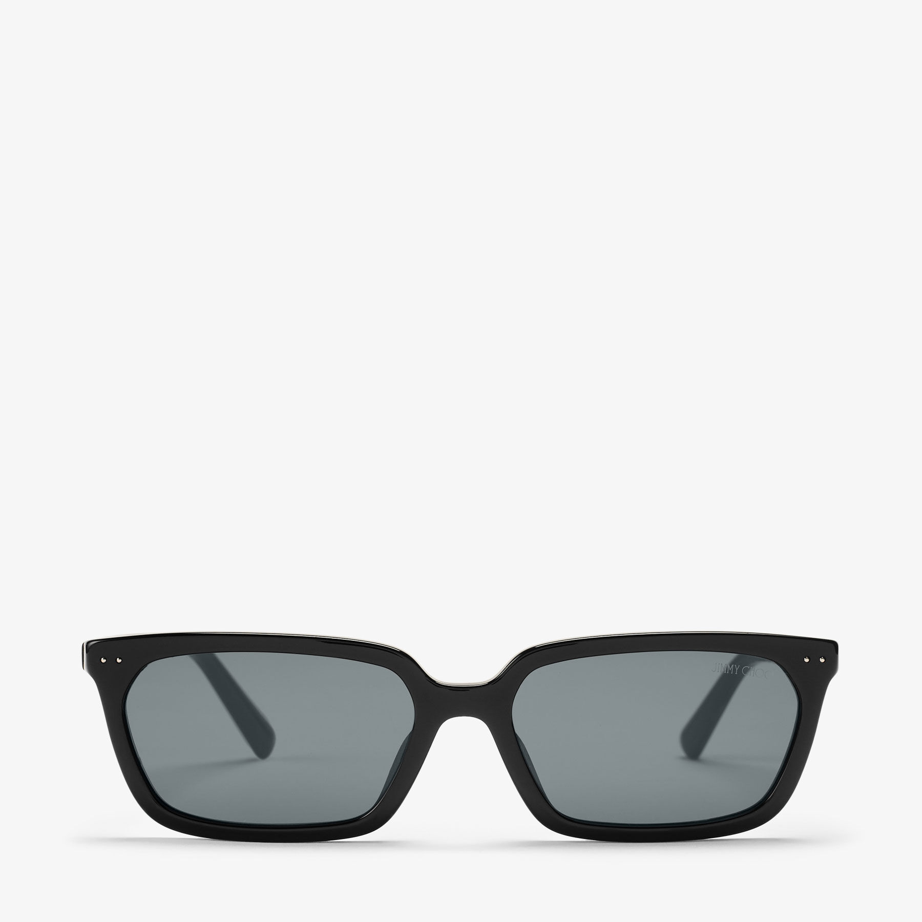 Josi | Black Rectangular Sunglasses | JIMMY CHOO