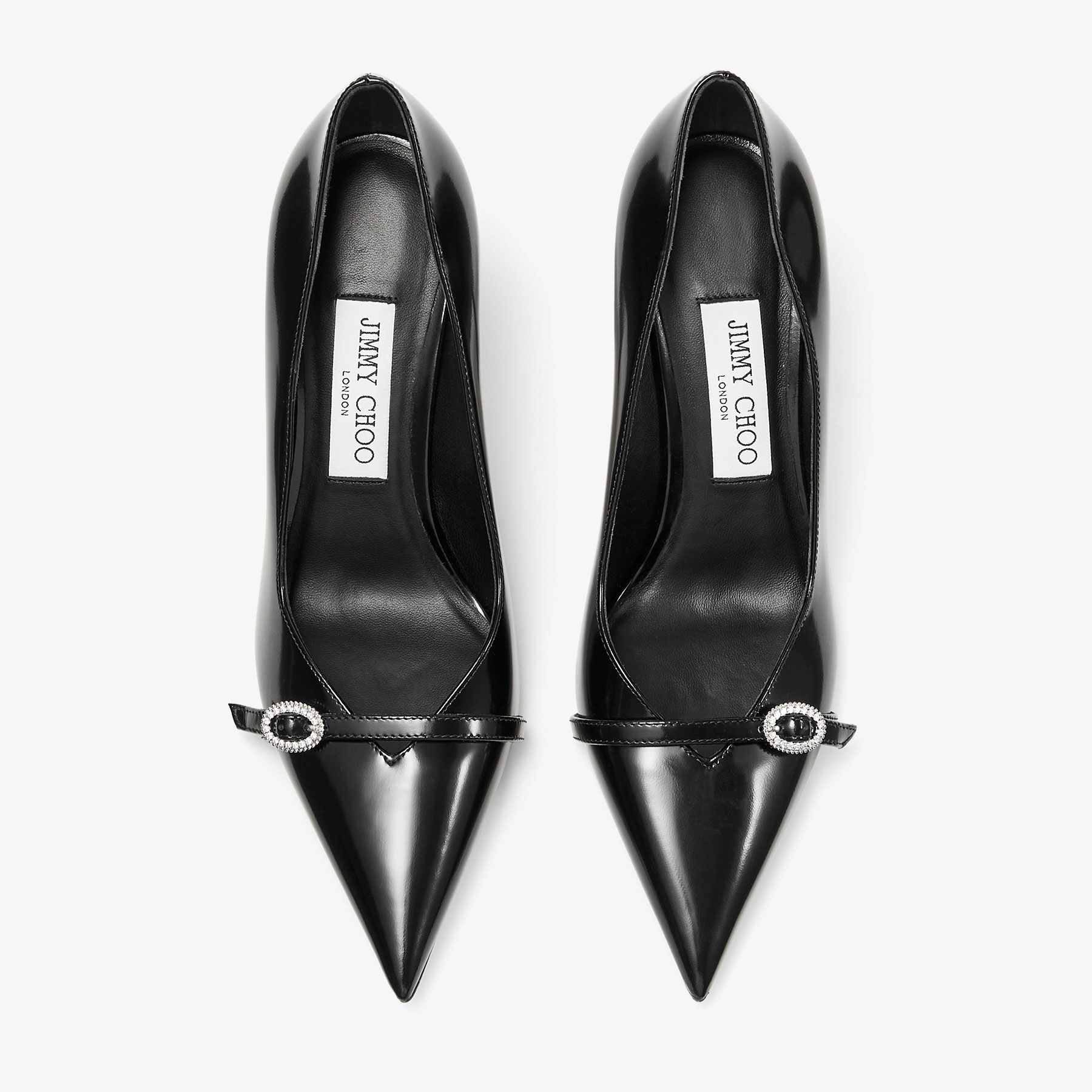エイミー Keari 85 | Black Soft Spazzolato Leather Pumps | JIMMY CHOO