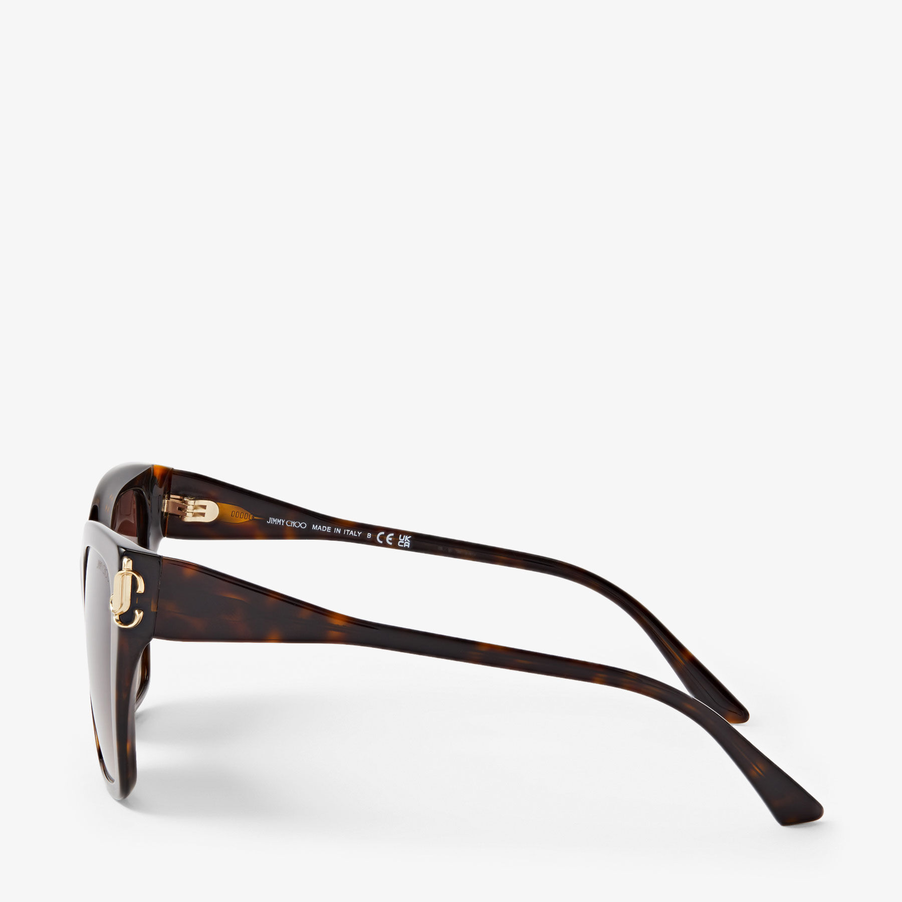 Jimmy Choo Brown Fashionable Square Sunglasses Jimmy Choo Eyewear Square Frame Sunglasses In Brown | ModeSens main image 3