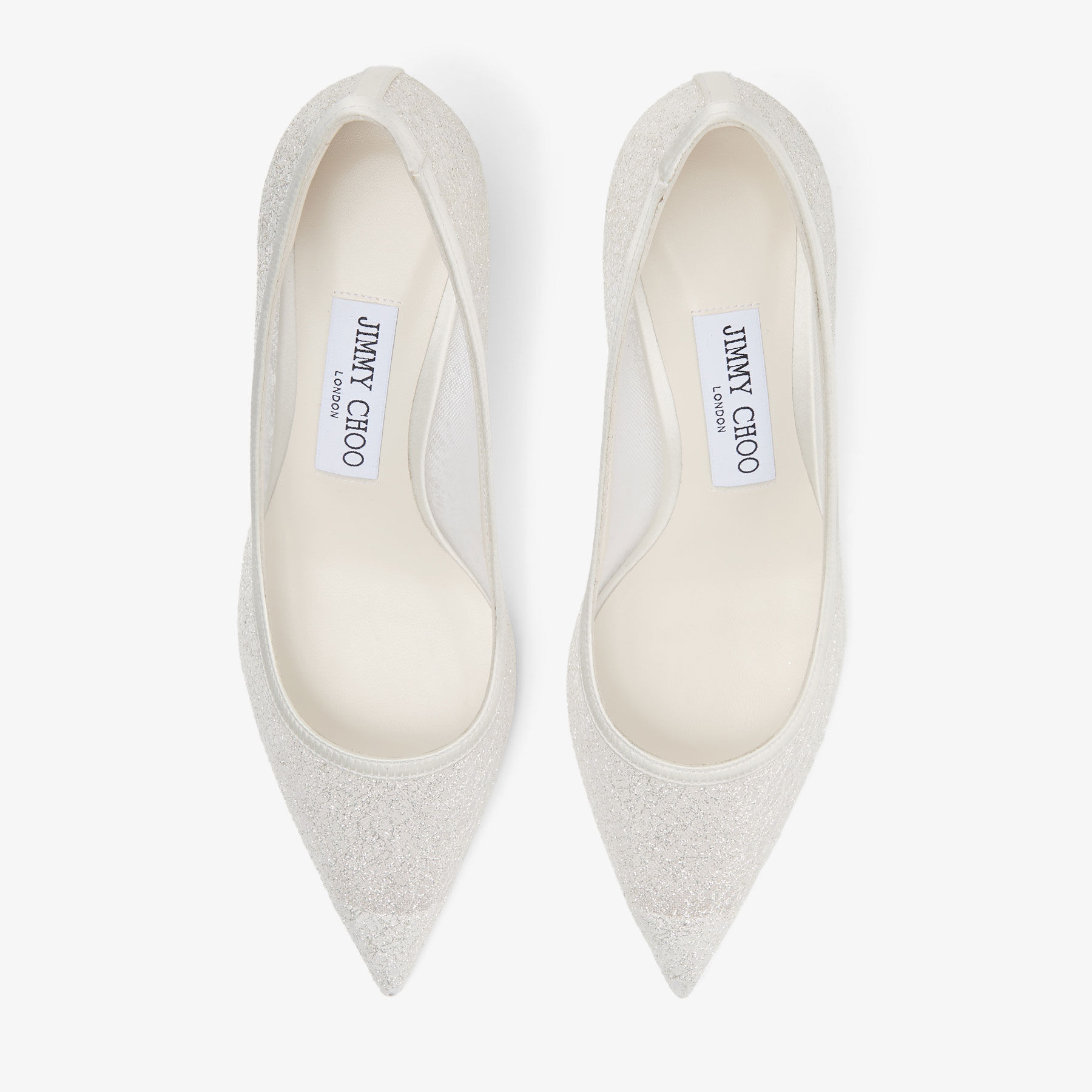 Love 65 | Ivory Candyfloss Glitter Pumps | JIMMY CHOO