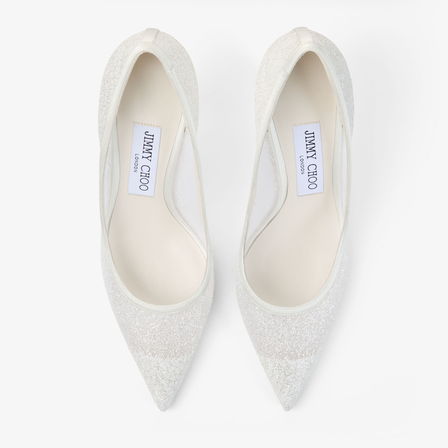 Love 85 | Ivory Candyfloss Glitter Pumps | JIMMY CHOO
