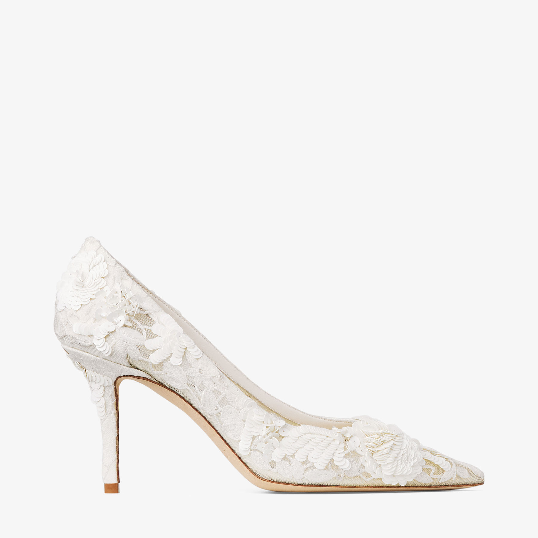 Love 85 | Ivory Mix Bloom Paillette Embroidery Pumps | JIMMY CHOO