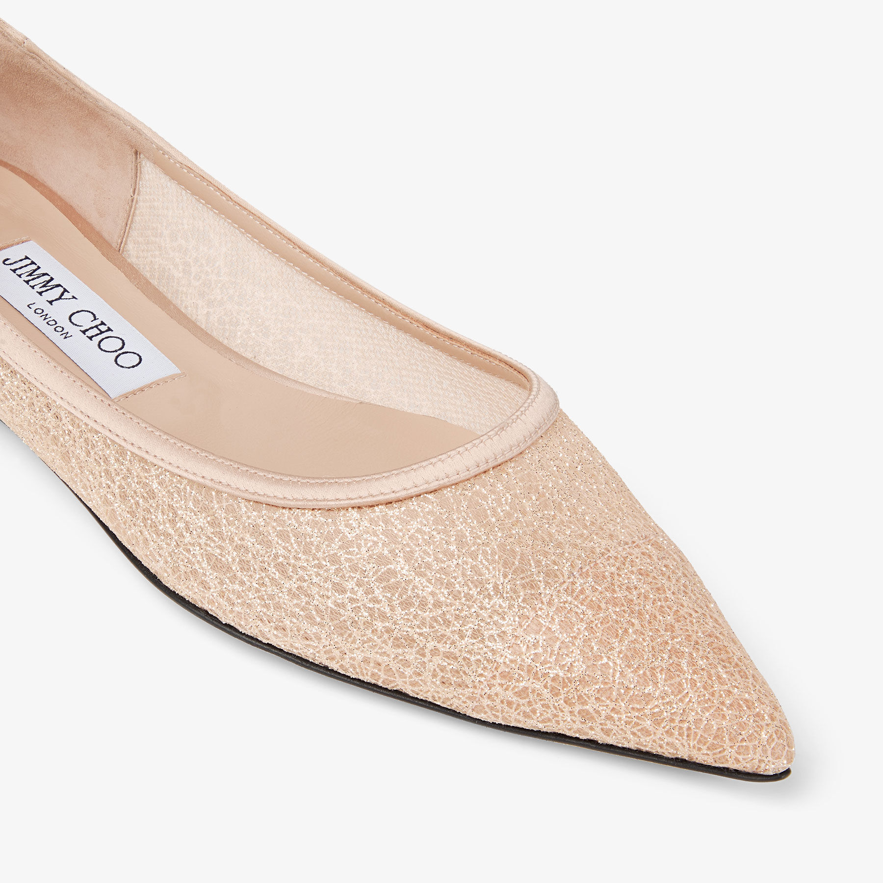 JIMMY CHOO グリッター フラットシューズ Love Flat | Macaron Candyfloss Glitter Flats | JIMMY CHOO