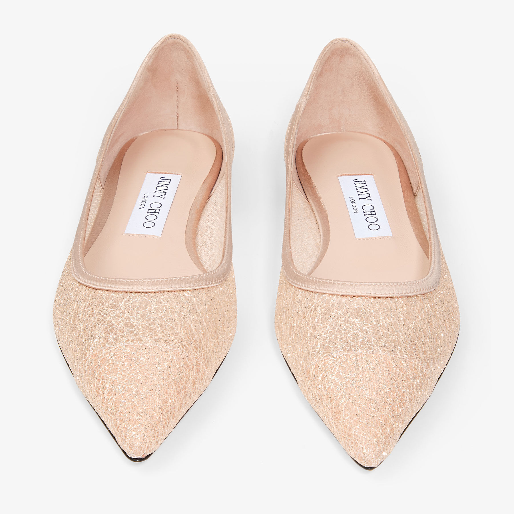 JIMMY CHOO グリッター フラットシューズ Love Flat | Macaron Candyfloss Glitter Flats | JIMMY CHOO