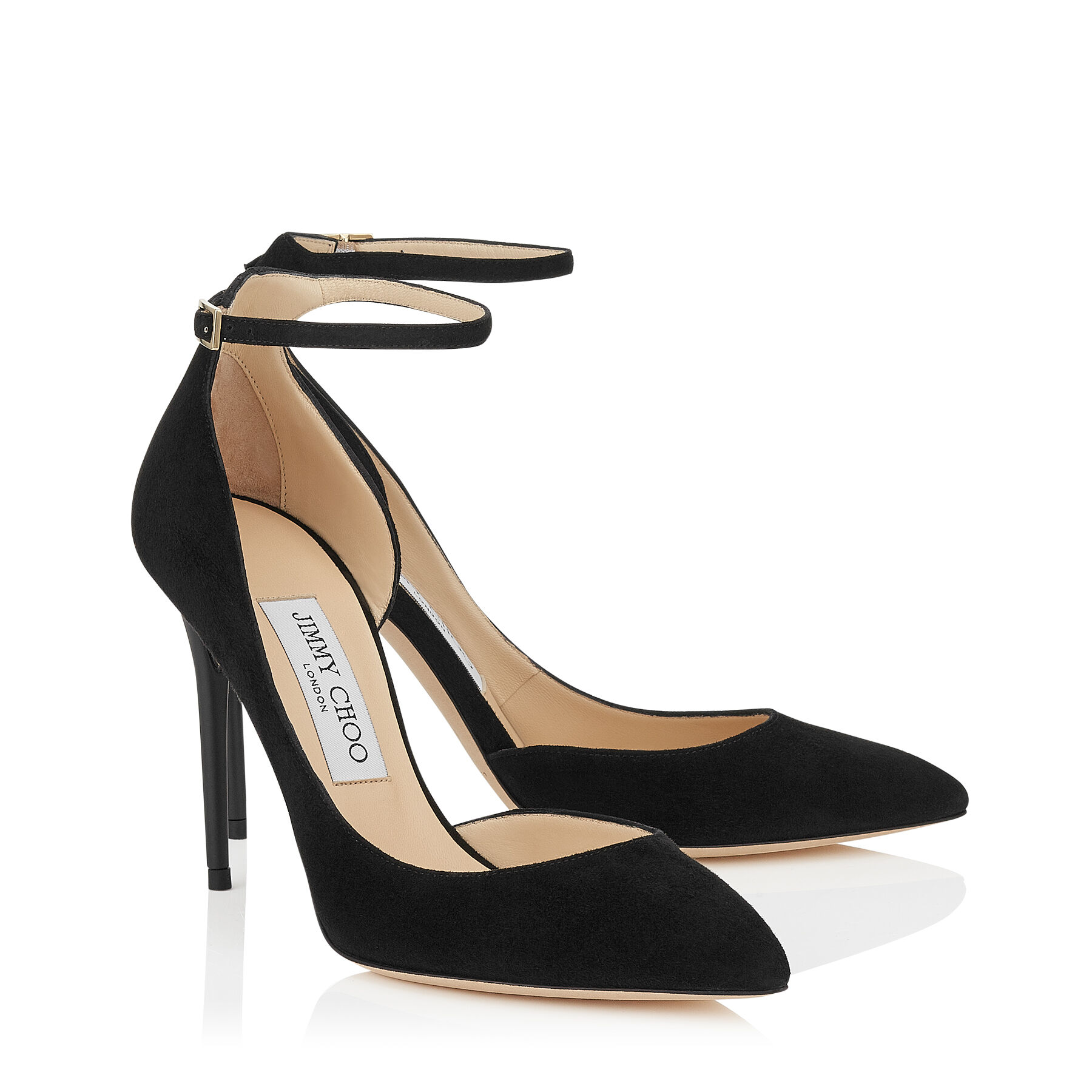 国産品 100 Lucy | Pumps Toe Pointy Suede Black | JIMMY | 16 Cruise ハイヒール/パンプス