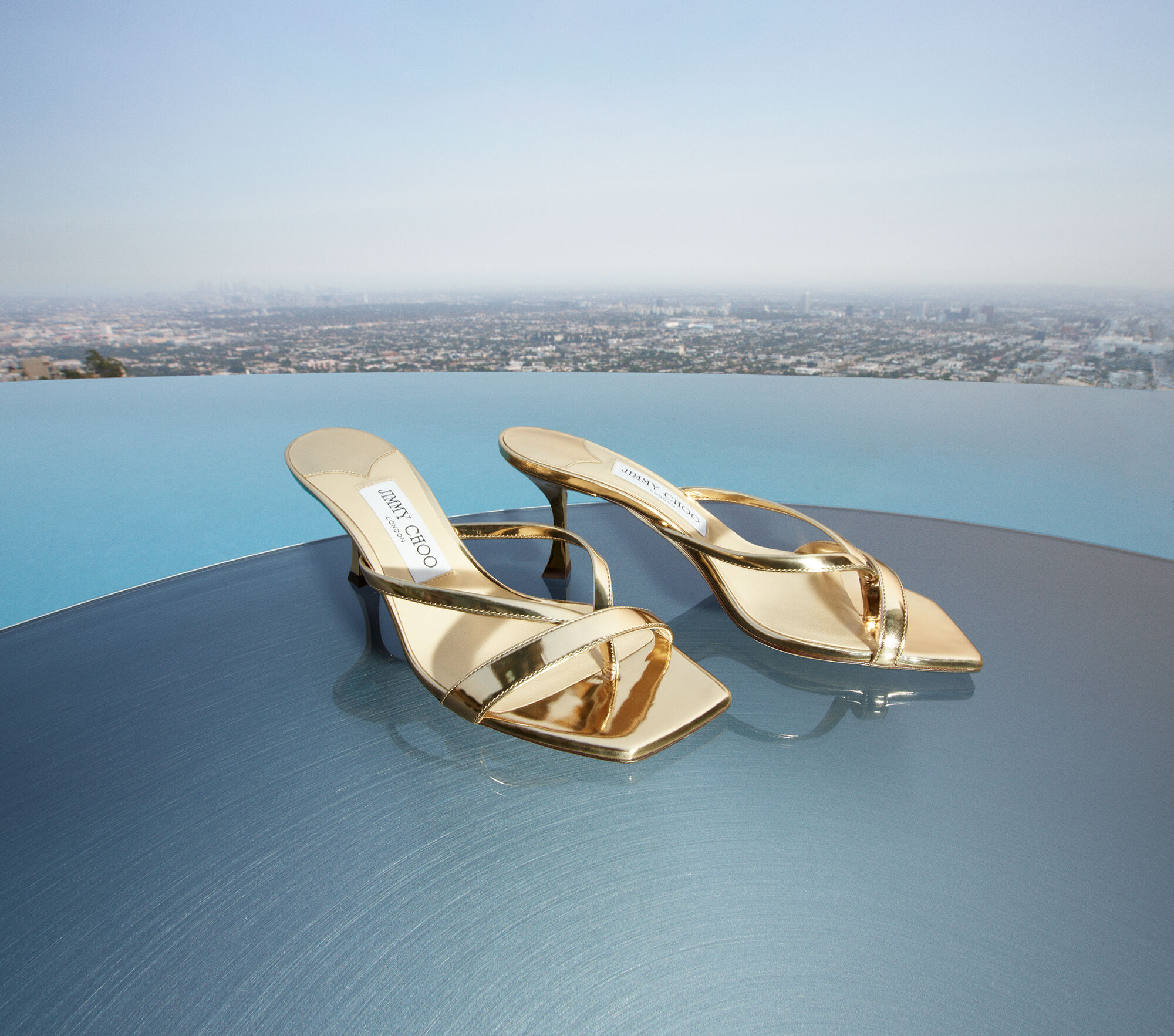 【送料&関税込】Jimmy Choo Beige Fabric Alexia 70 Mules Jimmy Choo Alexia 70 mules for Women - Beige in Qatar