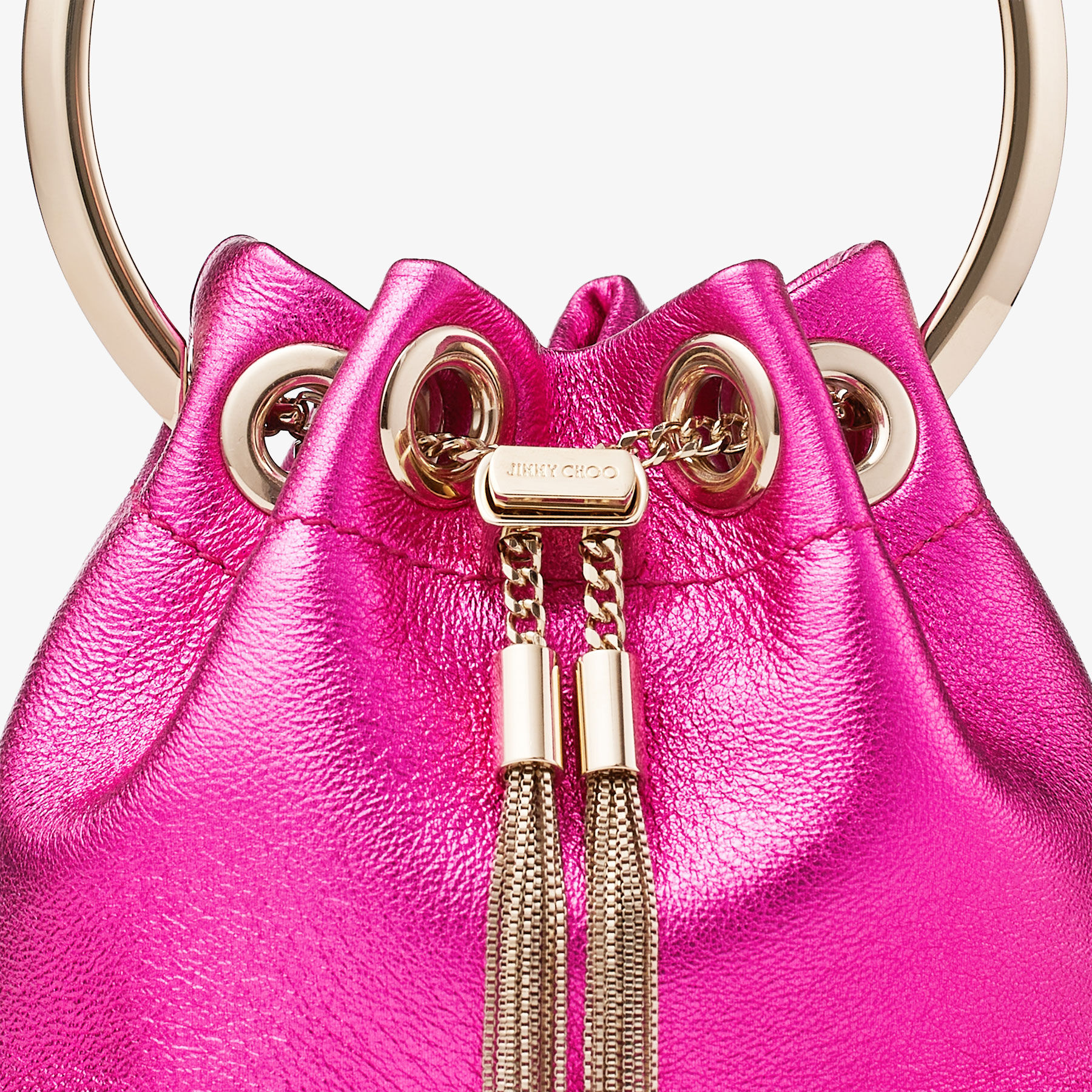 【超歓迎】 MICRO BON Summer | Bag Mini Nappa Metallic Fuchsia | BON バッグ