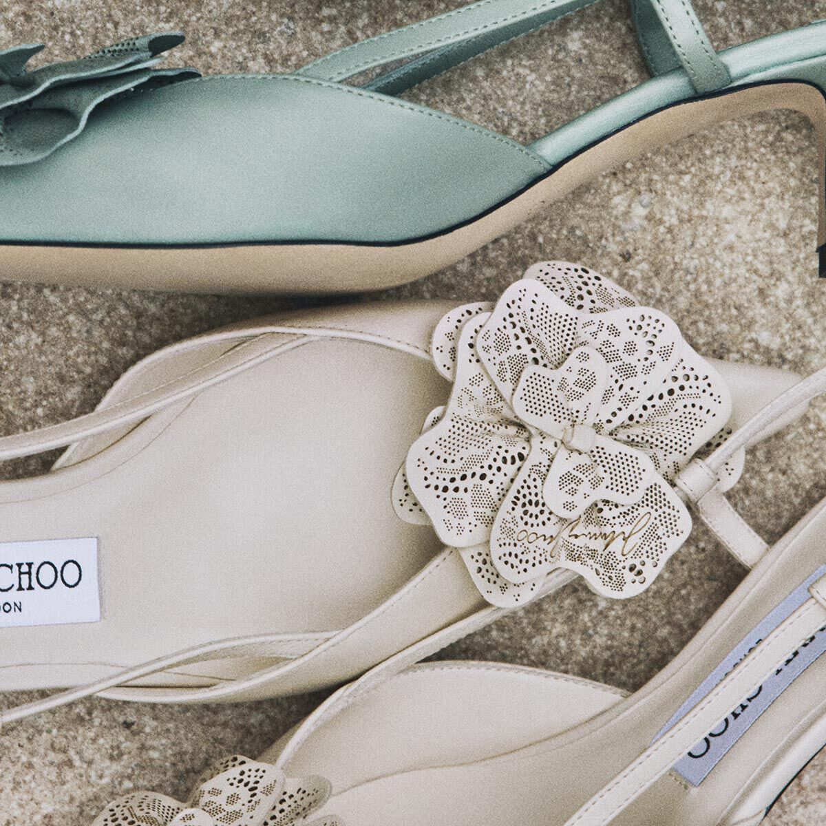 Mimmi Sling Back 50 | Latte Shiny Nappa Leather Slingbacks with