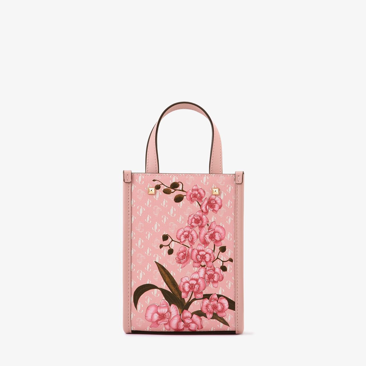 トートバッグ RONRON PETIT SQUARE MINI TOTE BAG PINK CHECK RR25BBG4567PC PINK x LoveShackFancy Mini Tote Bag