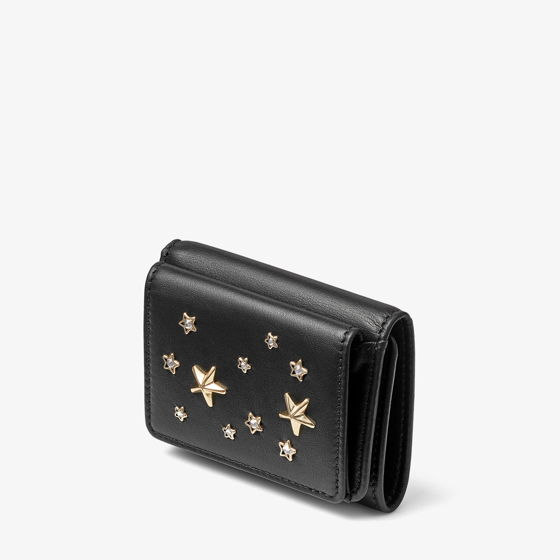 NEMO | Black Calf Leather Wallet with Stars | Summer Collection 