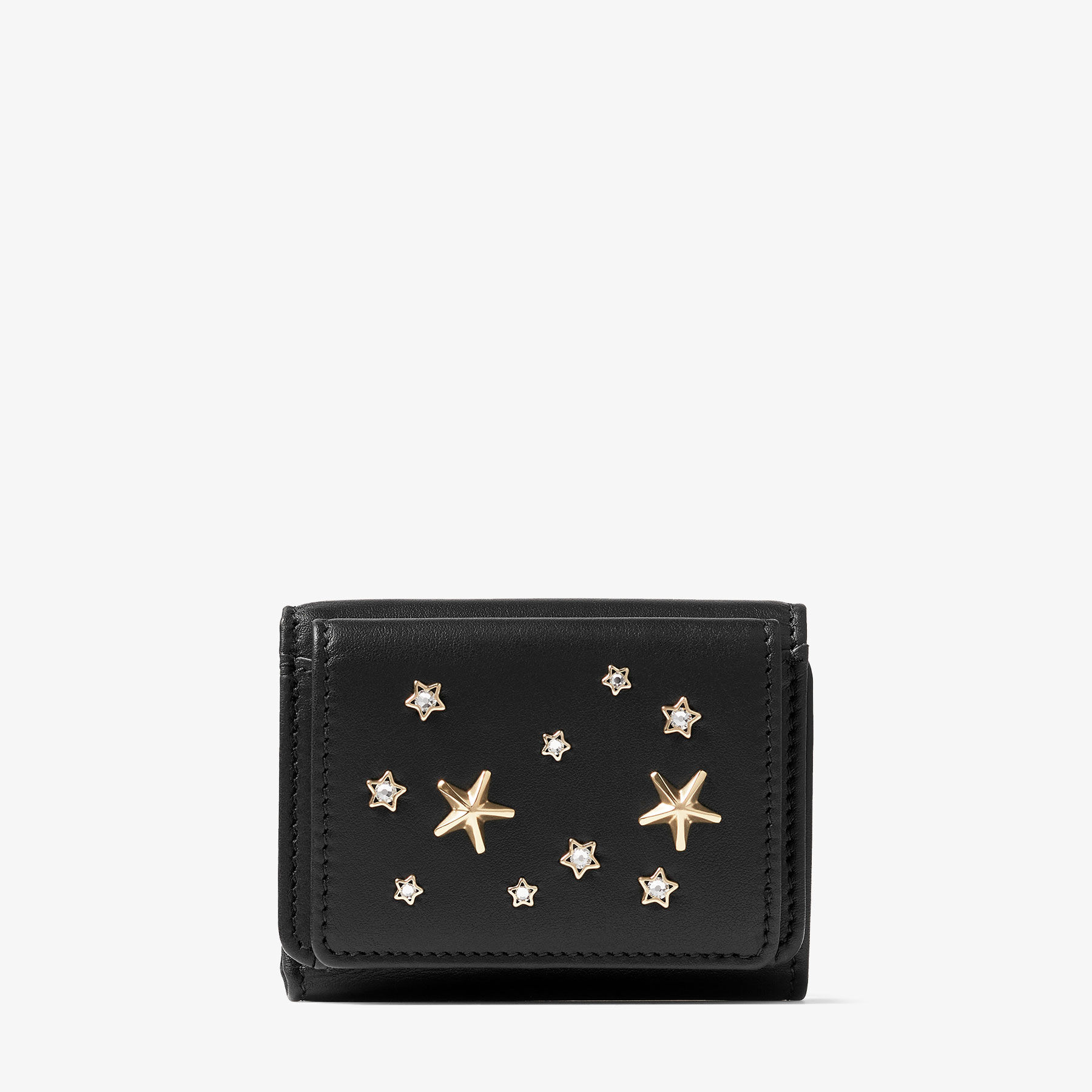 NEMO | Black Calf Leather Wallet with Stars | Summer Collection
