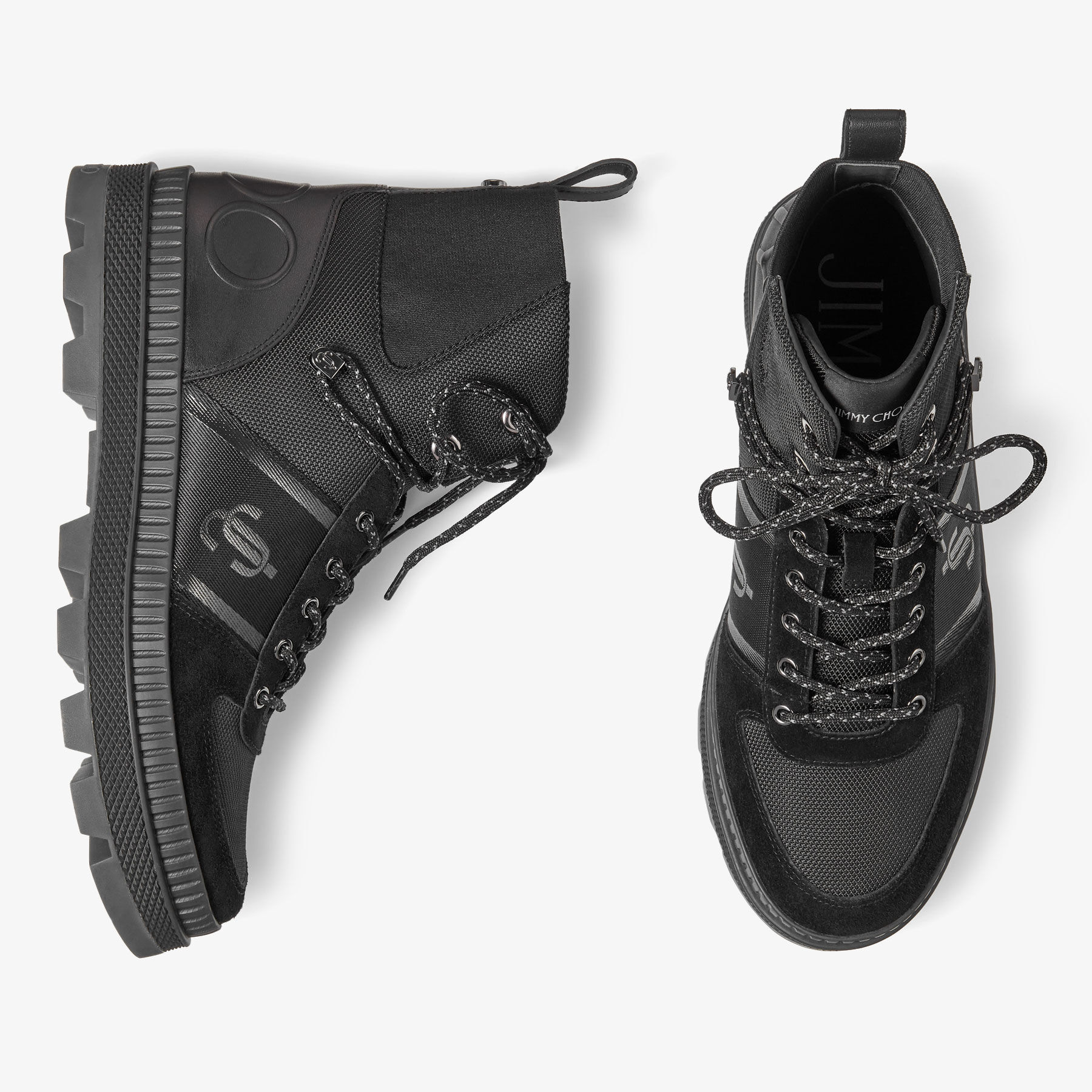 NORMANDY/M | Black Nylon and Leather Boots | Autumn