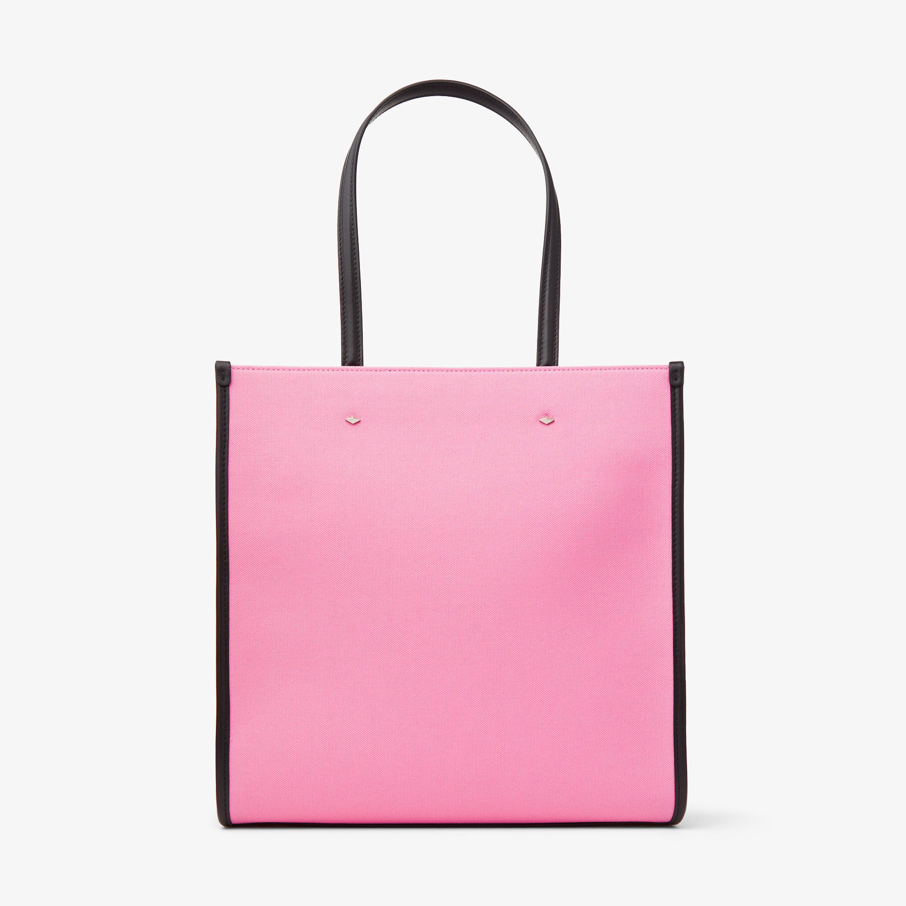 トートバッグ JIMMY CHOO N/S TOTE MEDIUM IN CANVAS CANDY N/S TOTE/M | Candy Pink Canvas Tote Bag | Summer Collection