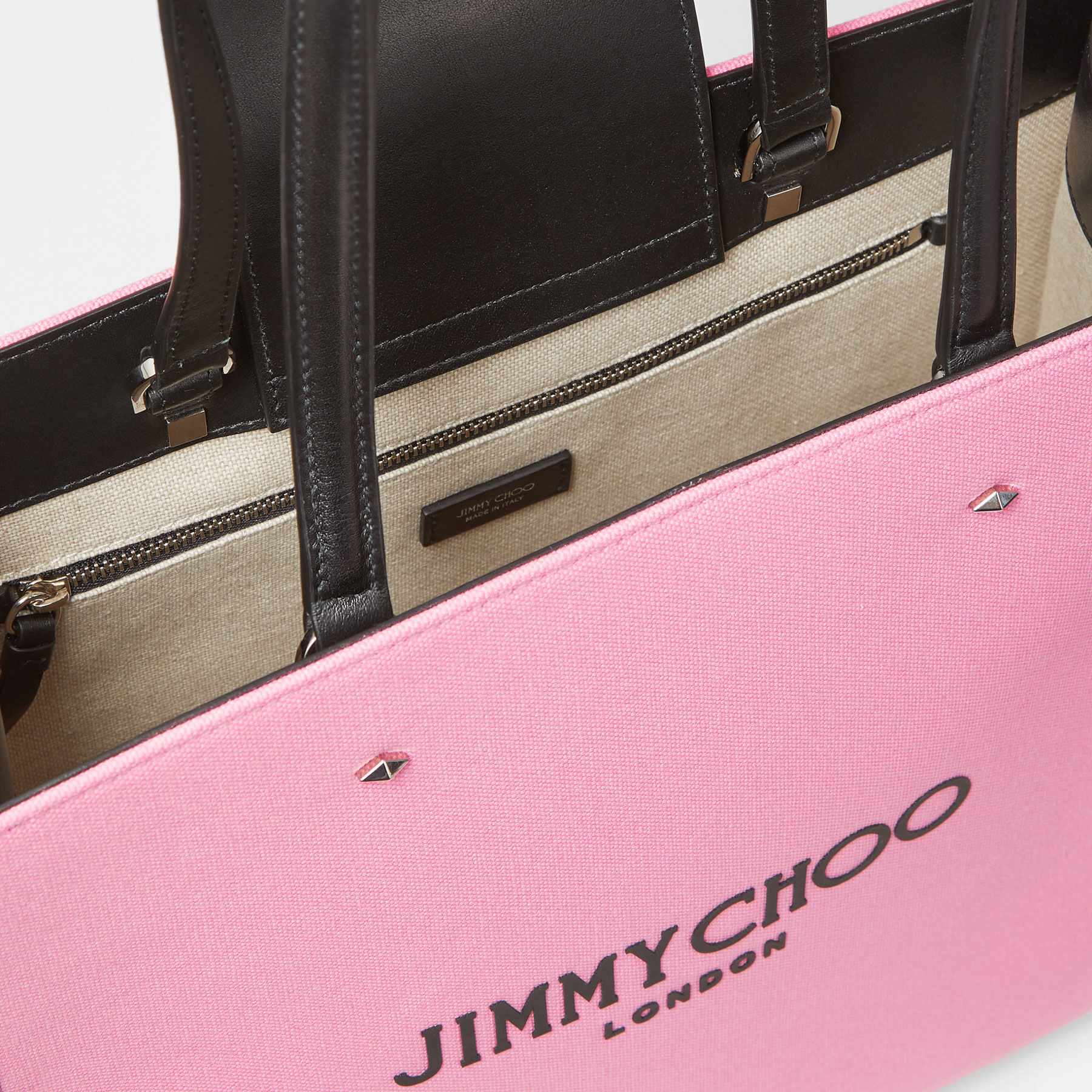 N/S TOTE/M | Candy Pink Canvas Tote Bag | Summer Collection