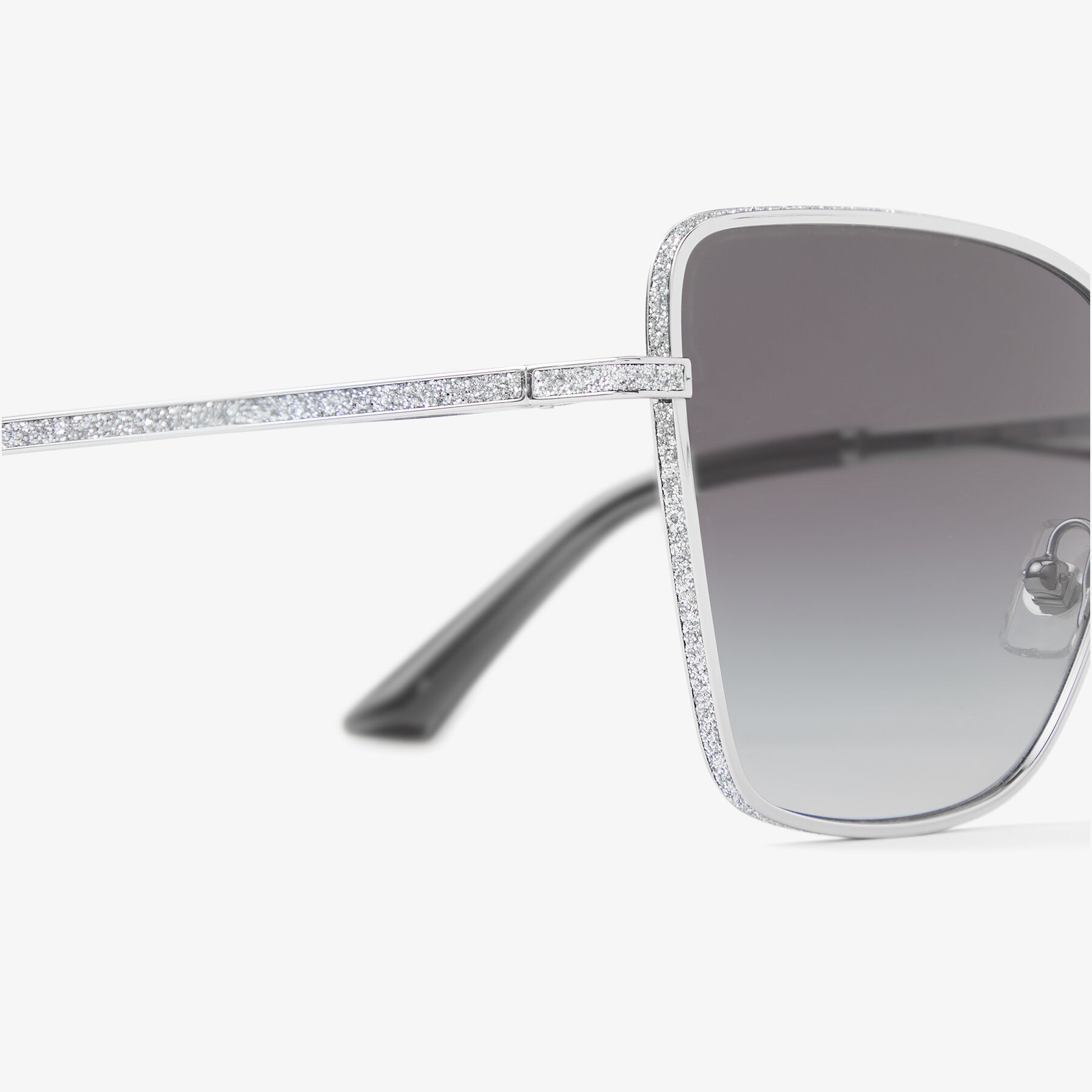 Orli | Silver Aviator Sunglasses | JIMMY CHOO