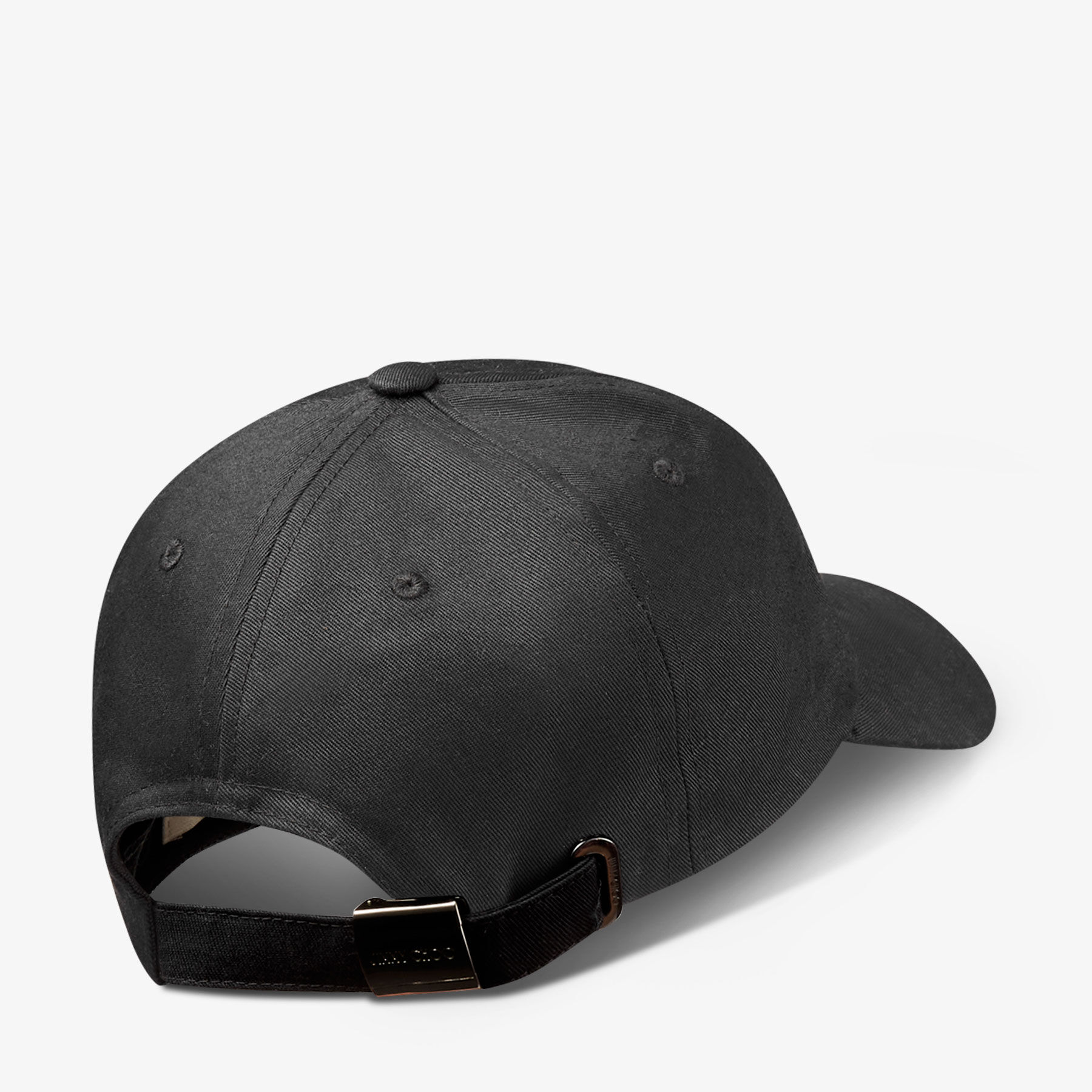 Pacifico|Black/Ecru Cotton Baseball Cap| JIMMY CHOO Pacifico|Black/Ecru Cotton Baseball Cap| JIMMY CHOO