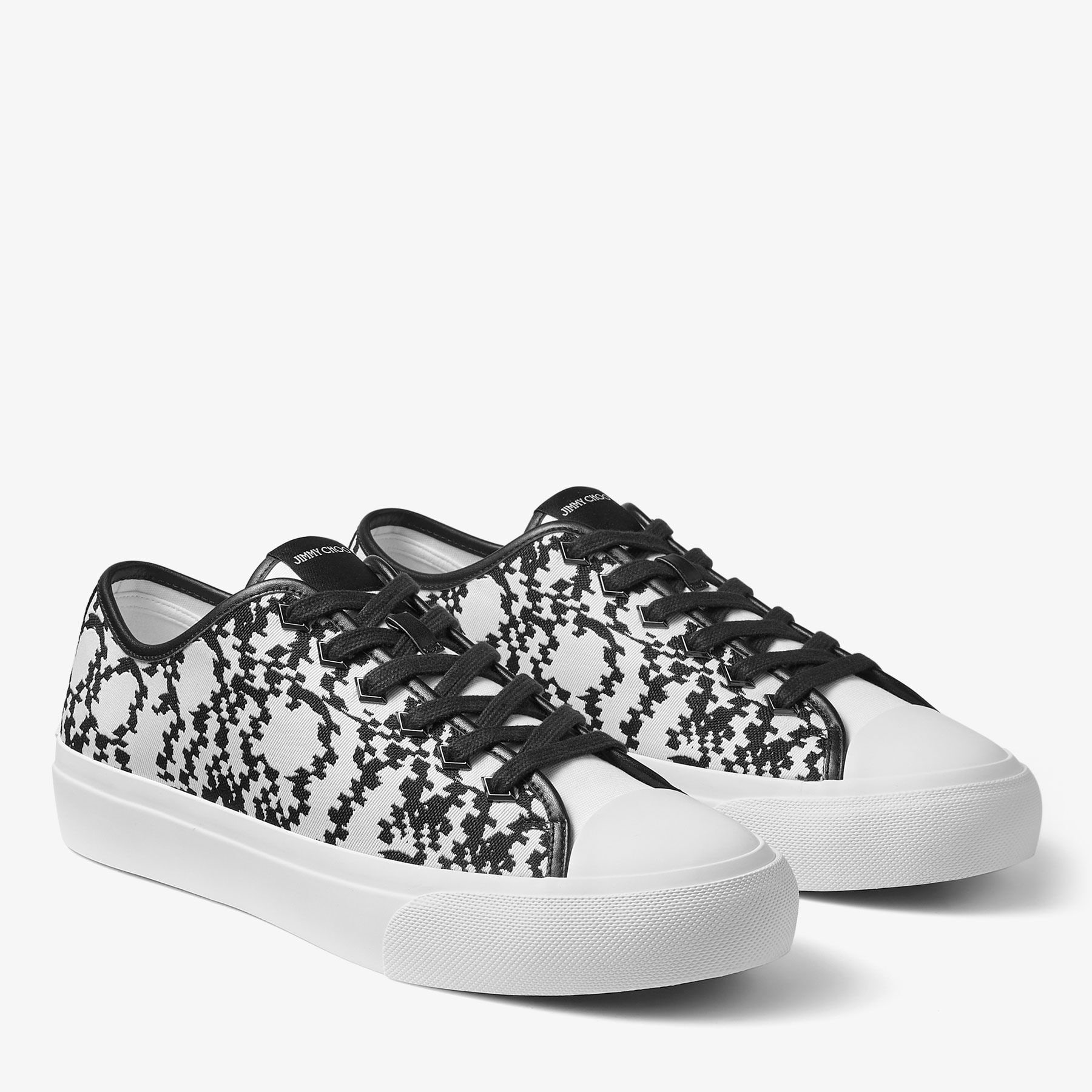 Palma/M | Black and White Distorted Jimmy Choo Jaquard