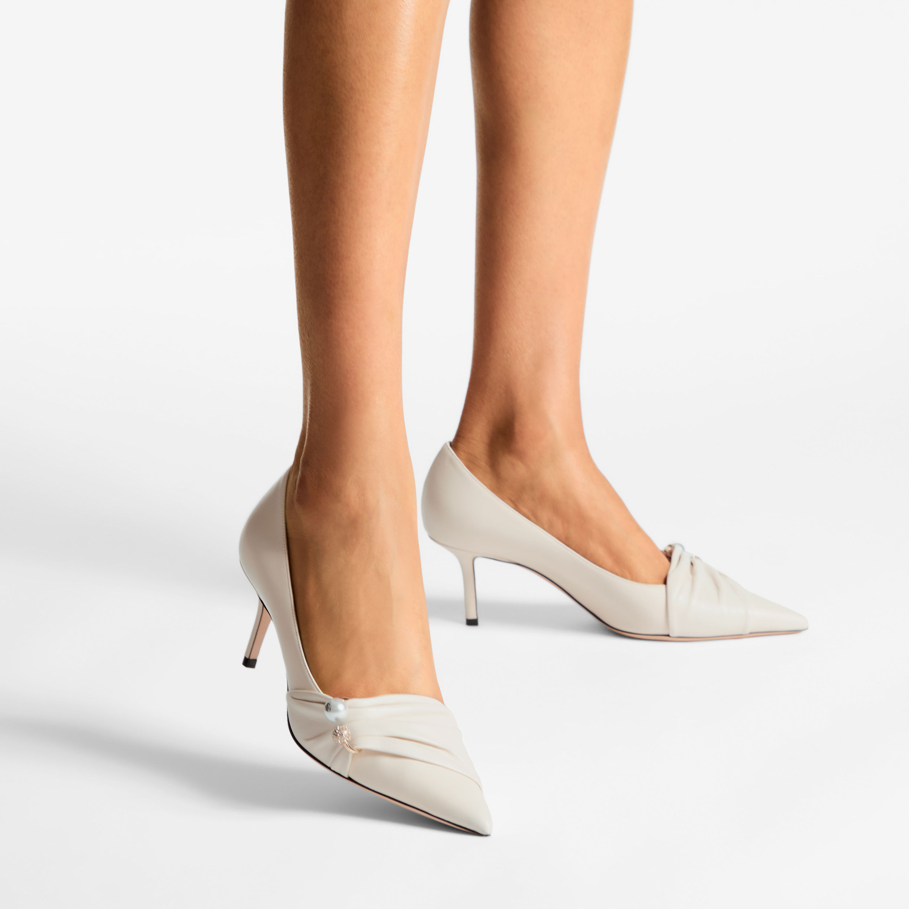 Rafi Pump 65 | Latte Nappa and Soft Glove Leather Pumps | JIMMY CHOO