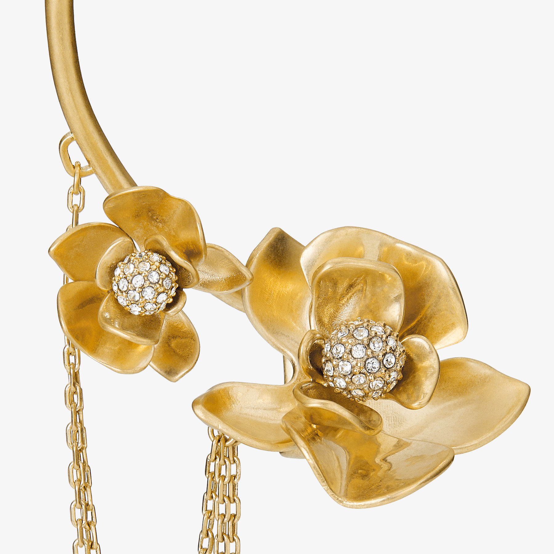 RIGHT PETAL EARCUFF | Gold-Finish Right Earcuff with Pearl