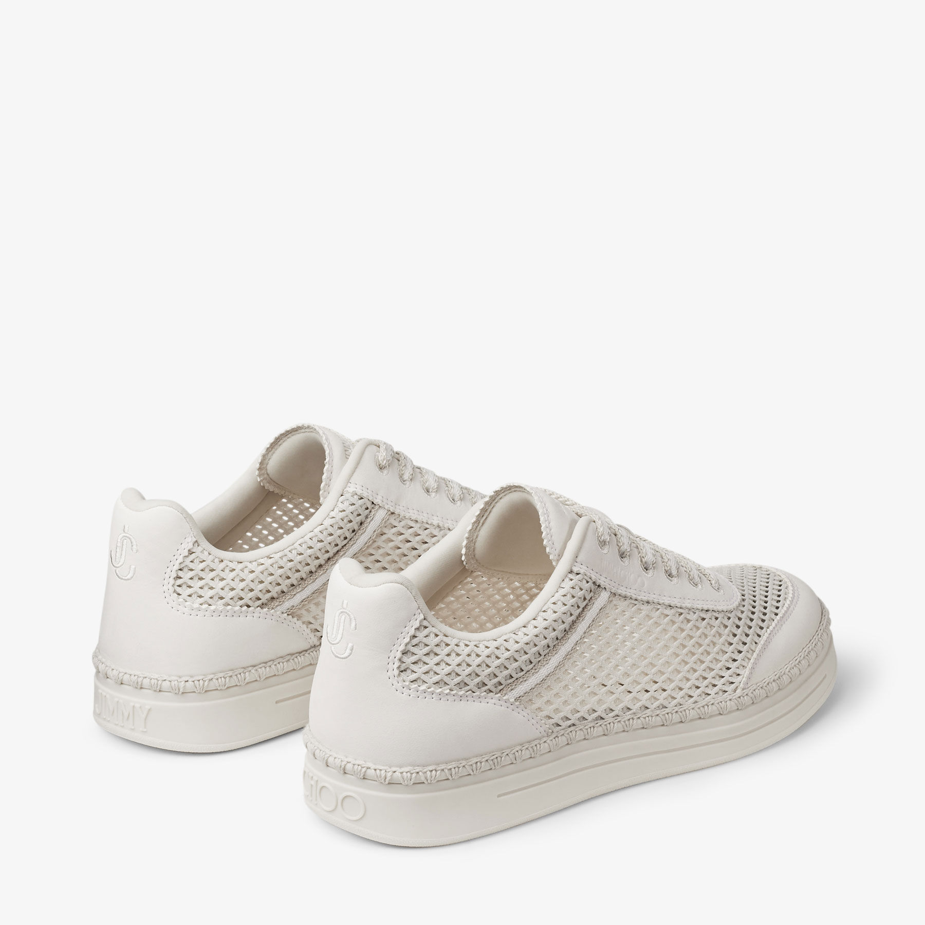 Rimini/F|Latte Mesh Trainer| JIMMY CHOO NZ