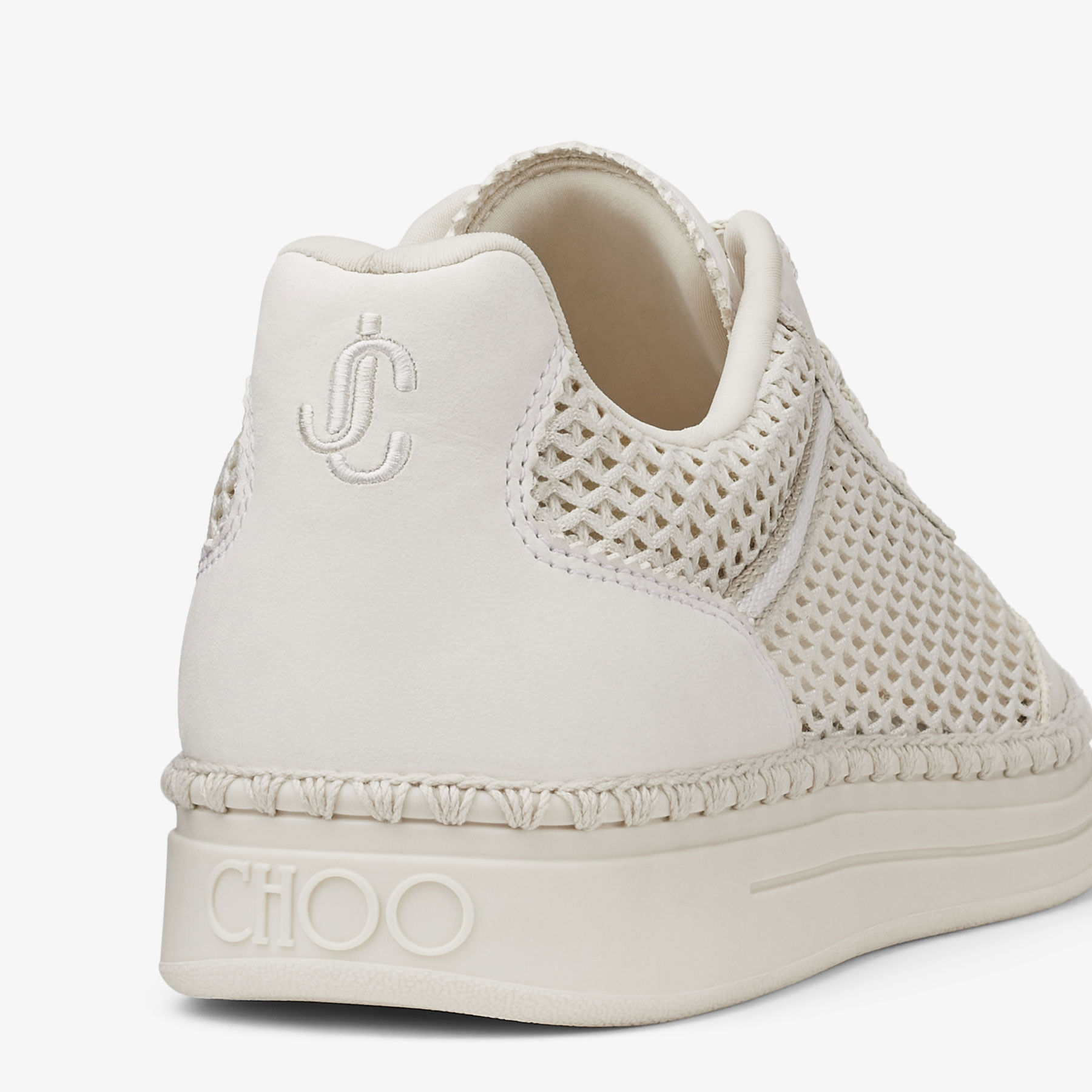 Rimini/F|Latte Mesh Trainer| JIMMY CHOO NZ
