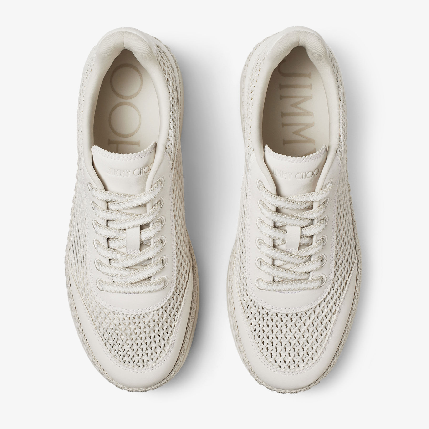 Rimini/F|Latte Mesh Trainer| JIMMY CHOO NZ