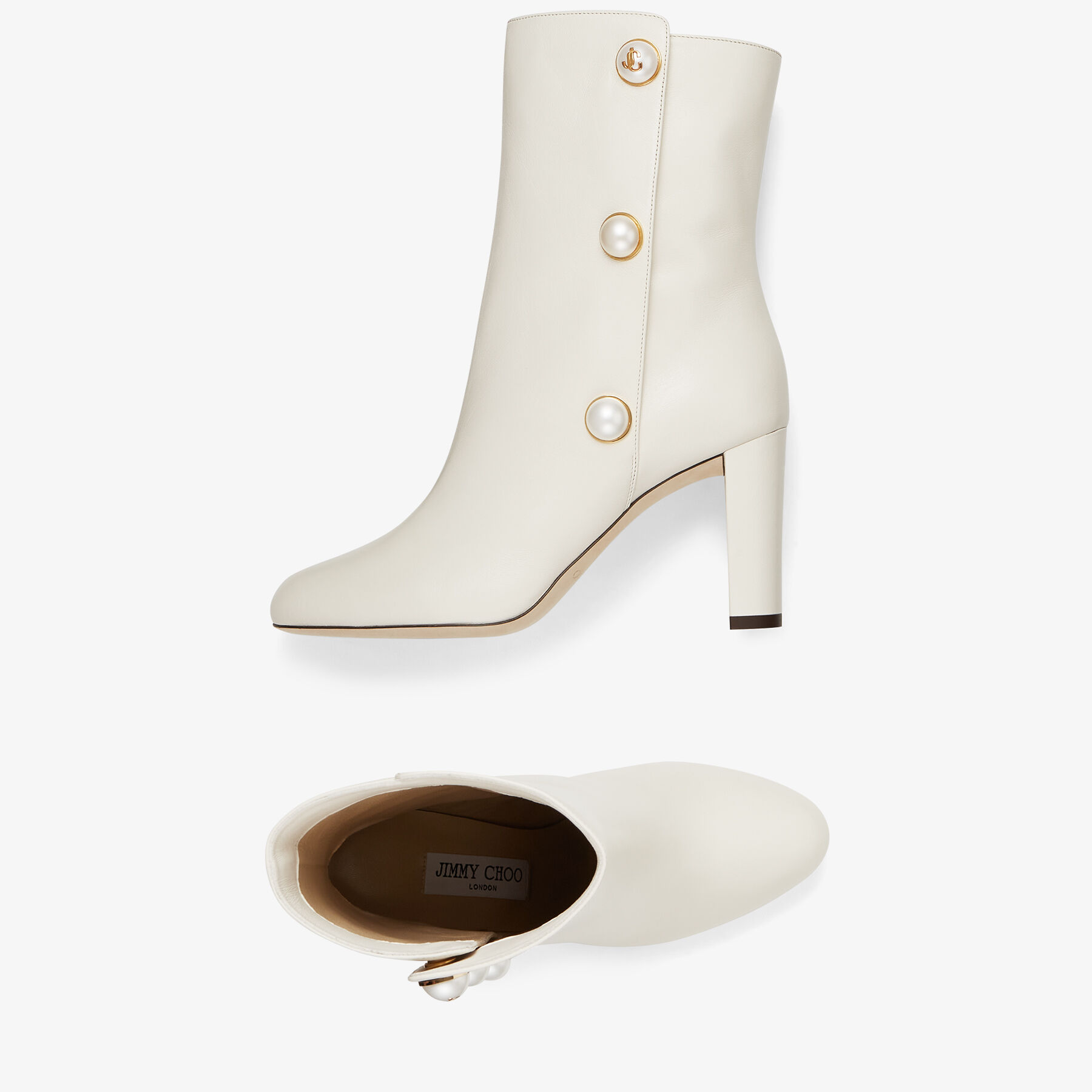 ジミーチュウ Rina 85 ブーツ Jimmy Choo Rina85 ankle boots JIMMY CHOO Rina 85 embellished leather ankle boots | THE OUTNET