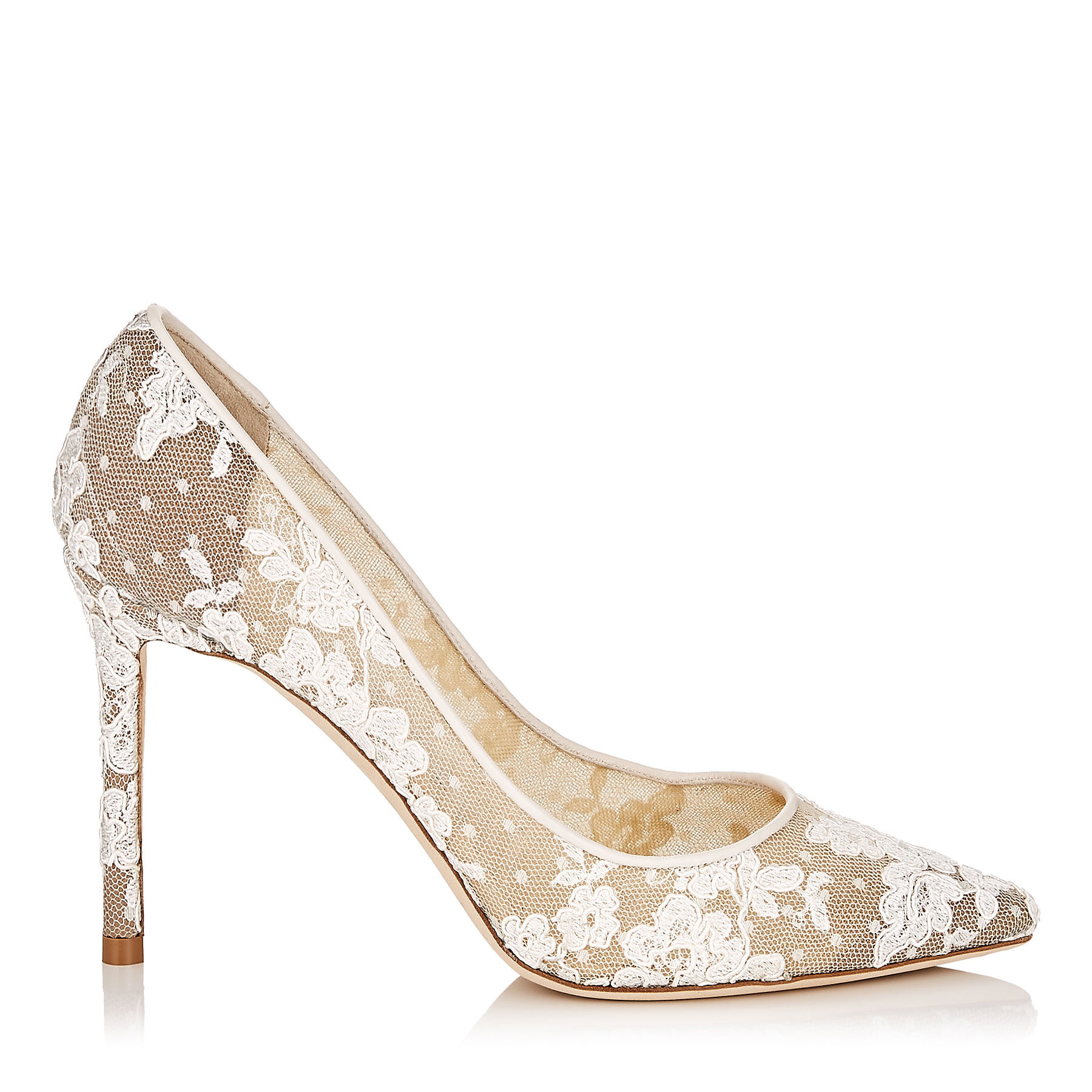 一番人気物 Pumps Toe Pointy Lace Floral Ivory | 19 Cruise | 100 ROMY 靴