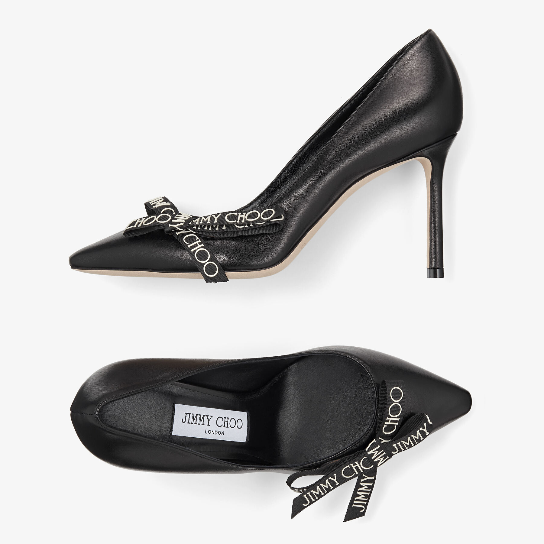 Black Suede Pointed Pumps | Romy 85 | Autumn Winter 16