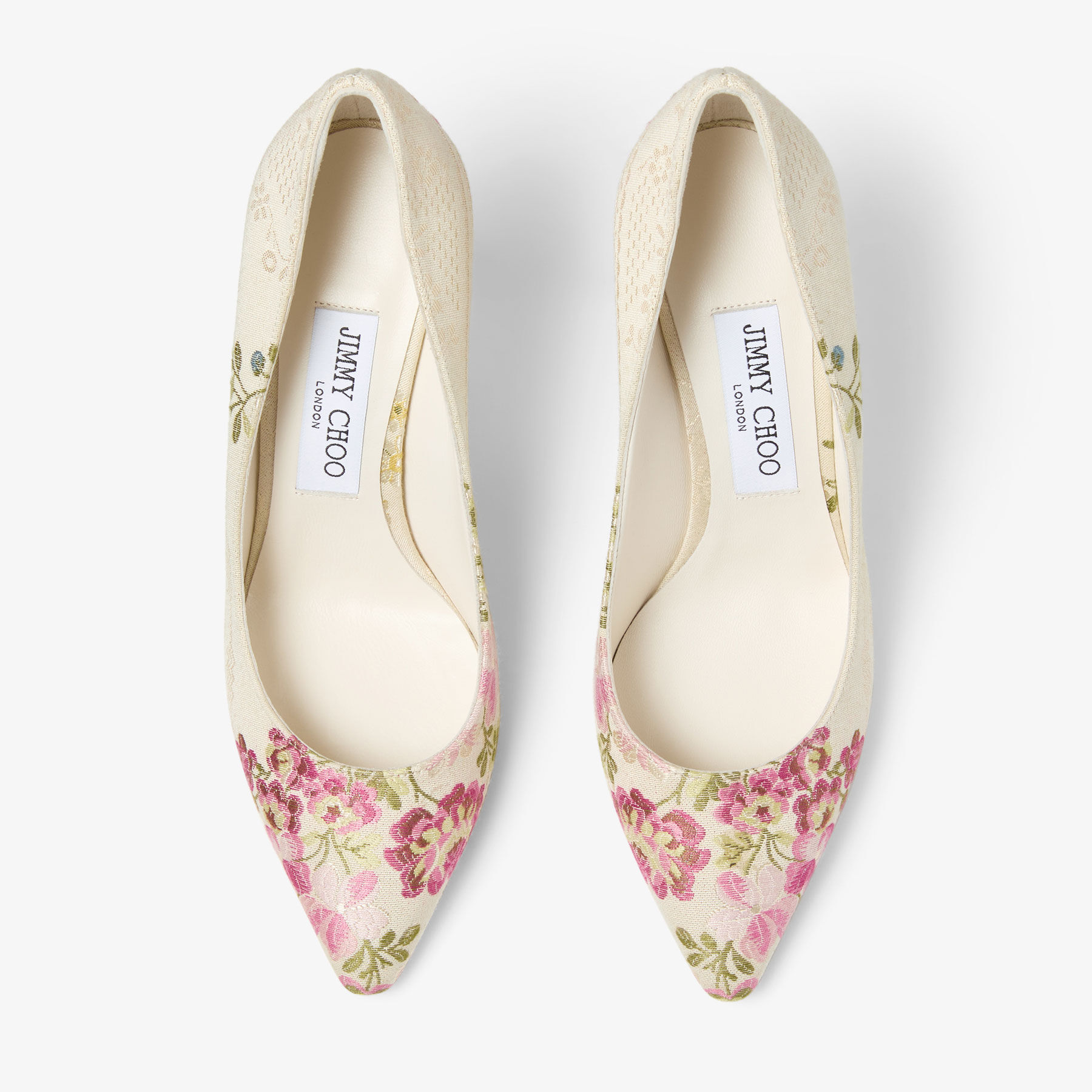 【Jimmy Choo】Romy 85 花柄ジャカード スリングバックパンプス Romy 85 | Rose Floral Jacquard Pumps | JIMMY CHOO NZ