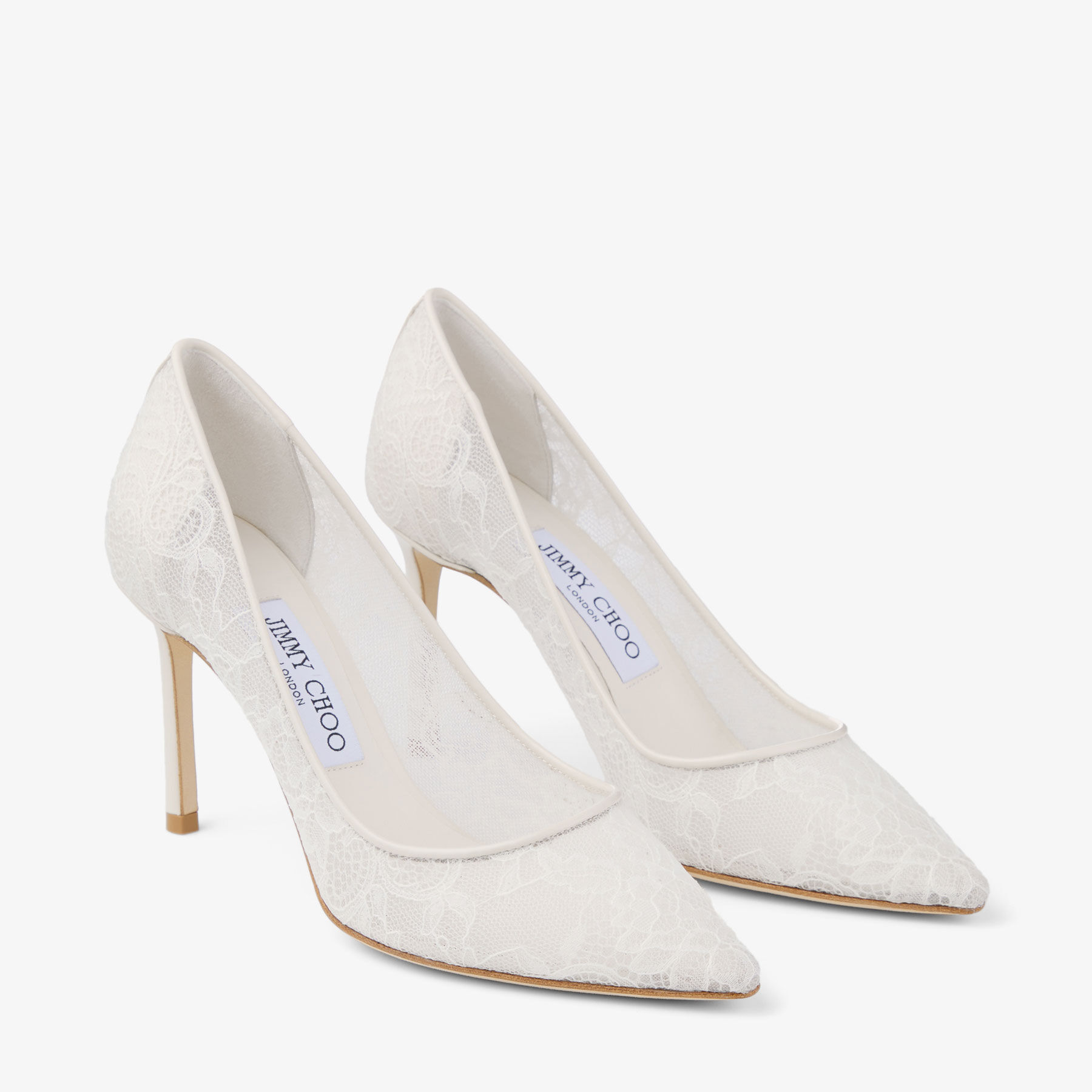 Romy 85 | Ivory Jimmy Choo Lace Pumps | JIMMY CHOO