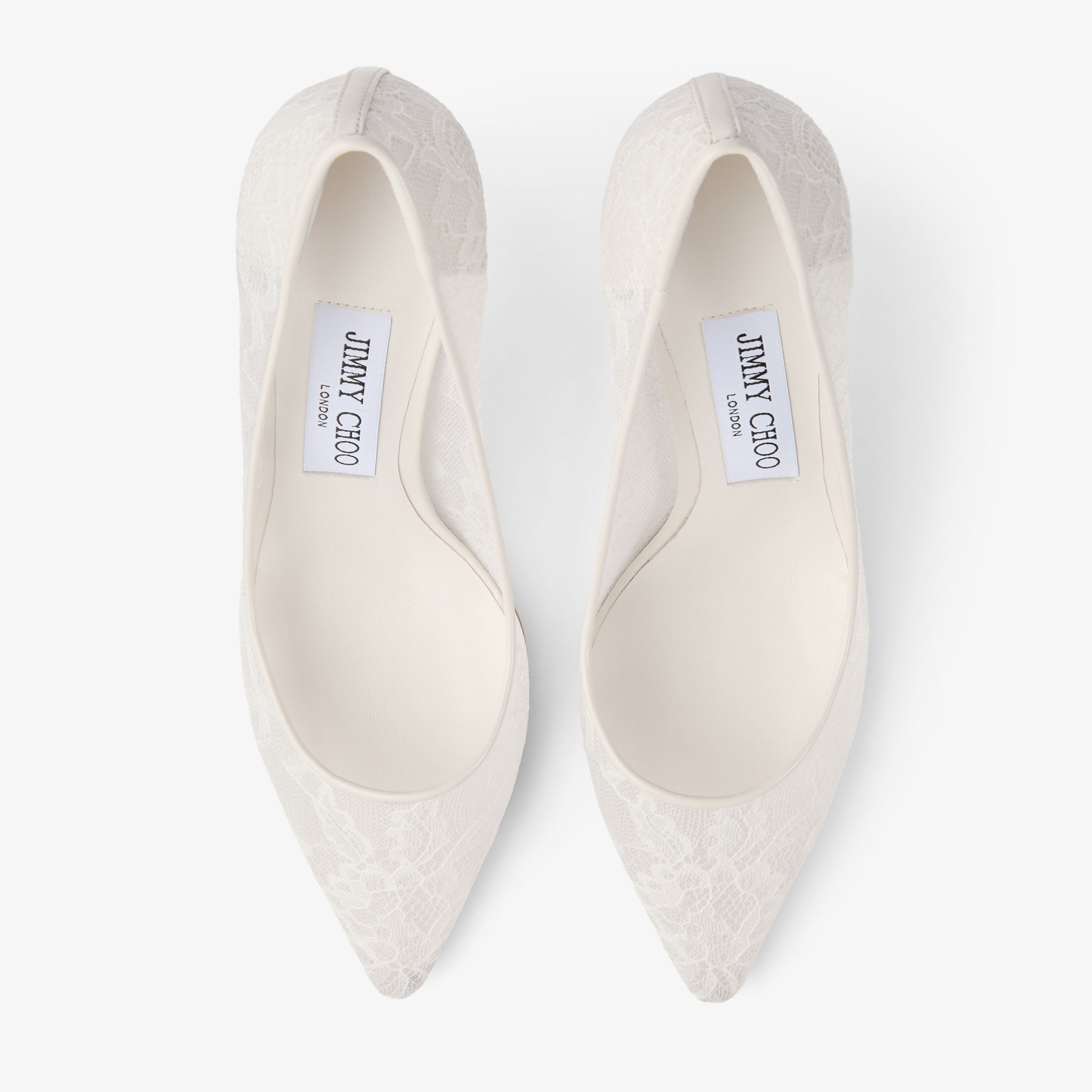 Romy 85 | Ivory Jimmy Choo Lace Pumps | JIMMY CHOO