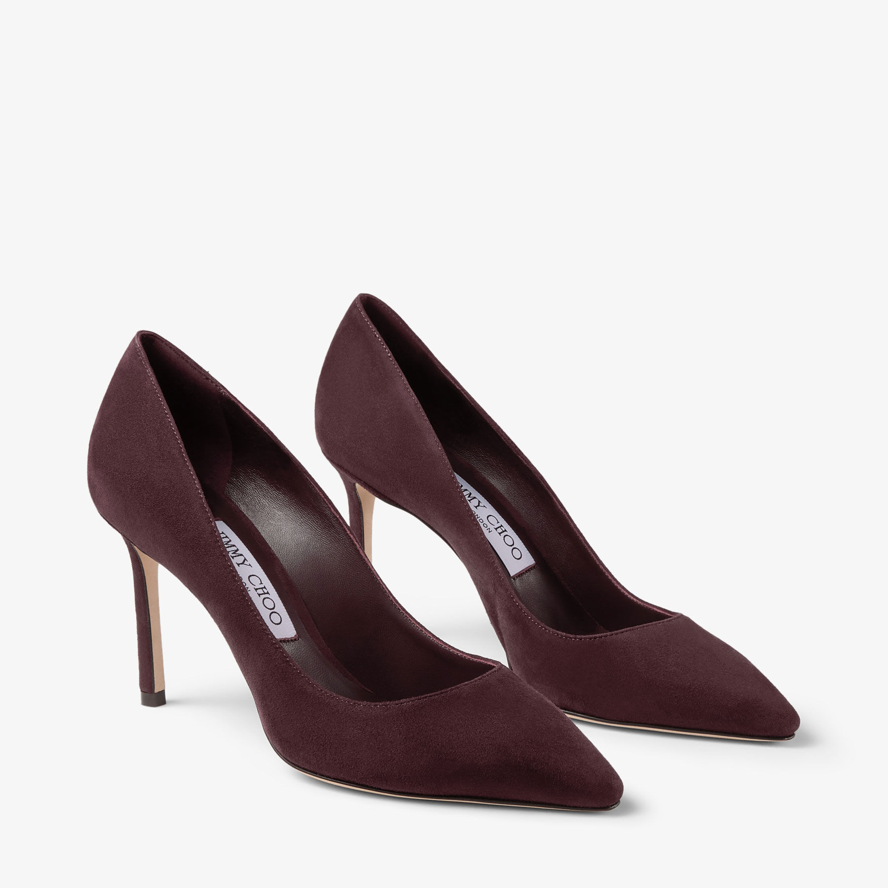 JIMMY CHOO ROMY85 EUサイズ34.5 Romy 85 | Deep Merlot Tonal Suede Pumps | JIMMY CHOO