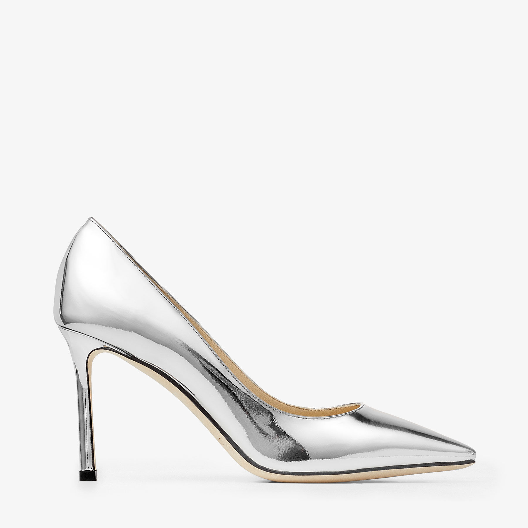 充実の品 Leather Metal Liquid Silver | 85 Romy Pumps CHOO JIMMY | 靴
