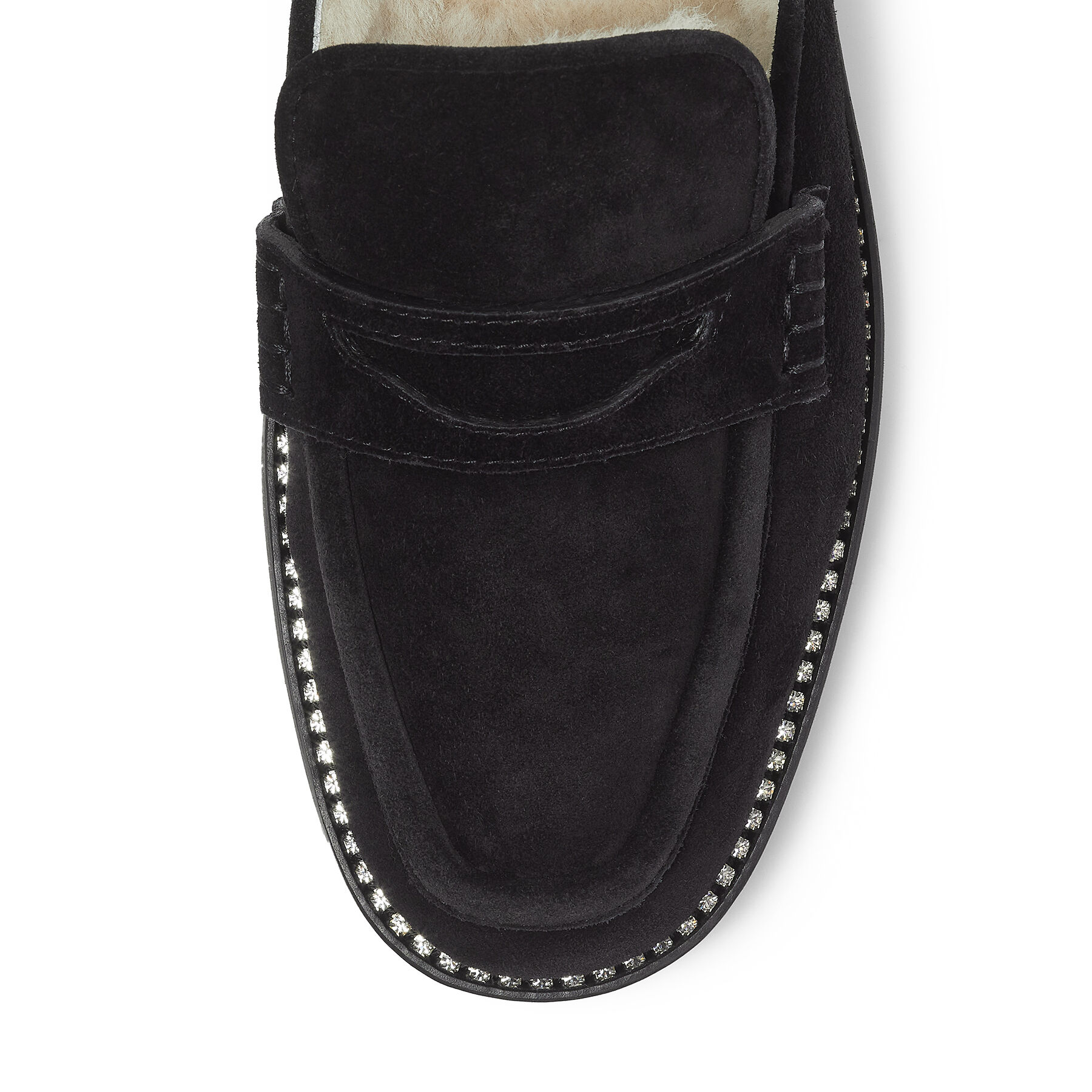 スリッポン JIMMY CHOO DRU FLAT FABRIC SLIPON Jimmy Choo $695 Acinda Shearling Flat Shoes Slippers Blush