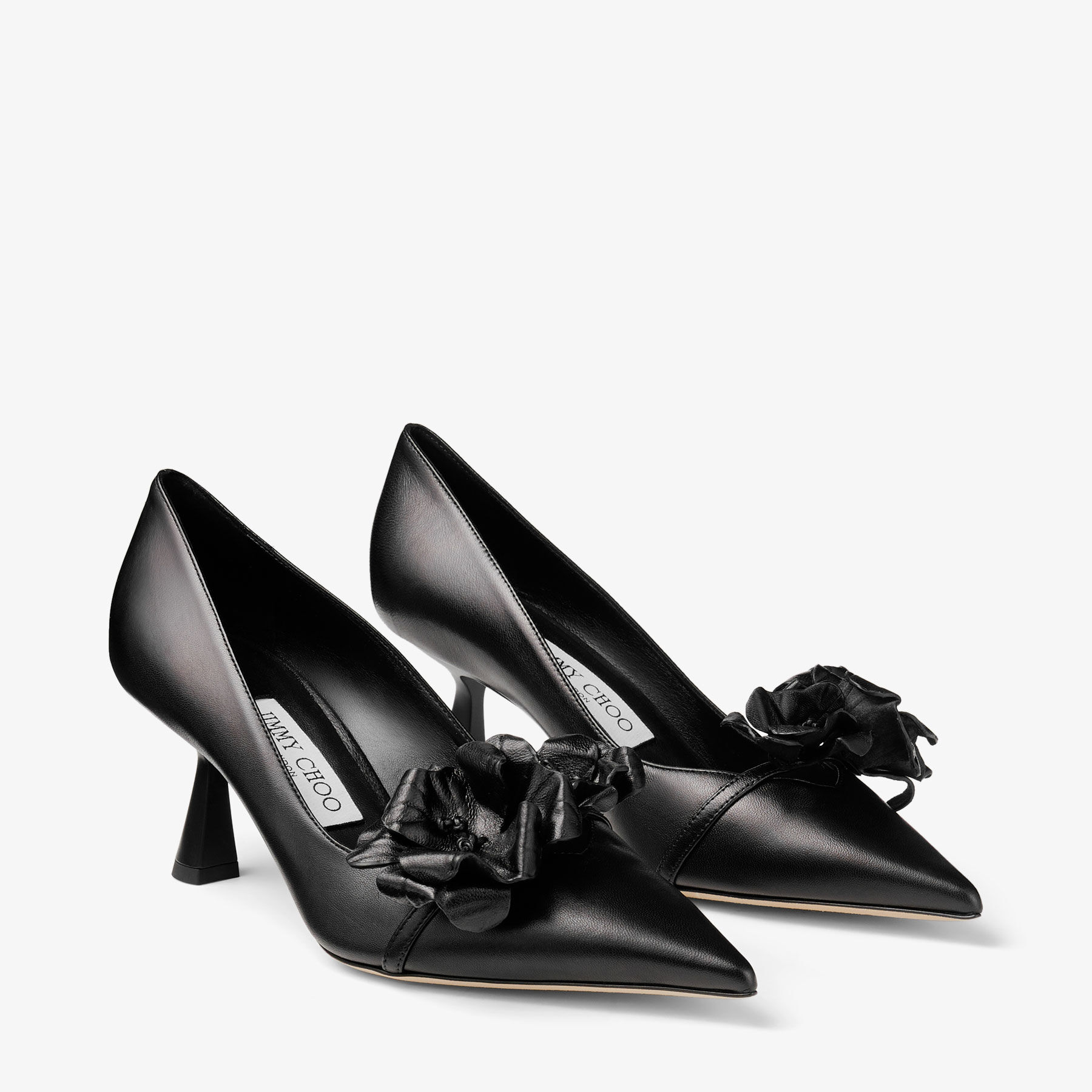 ジミーチュウ Rosalia Flowers 65 パンプス Jimmy Choo pumps ROSALIA/FLOWERS 65 | Rose Nappa Leather Pumps with Flowers