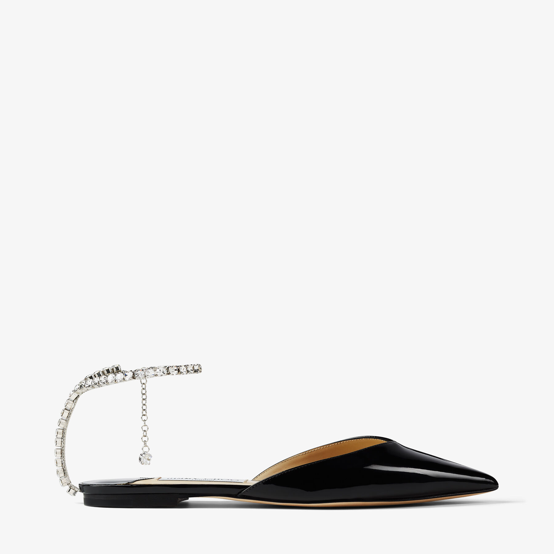 【JIMMYCHOO】 black flats （関税送料込） Didi Flat | Black Patent Leather Flats | JIMMY CHOO